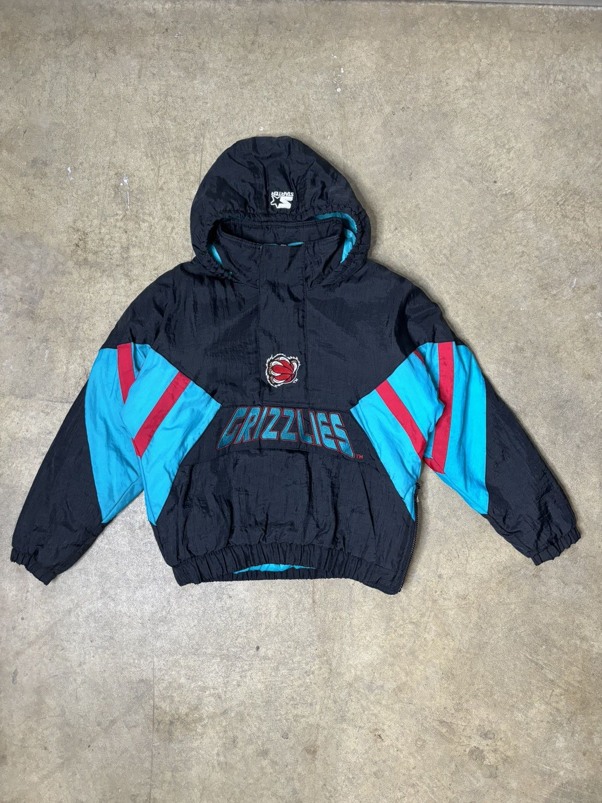 image of Vancouver Grizzles Starter Jacket in Black, Men's (Size Medium)