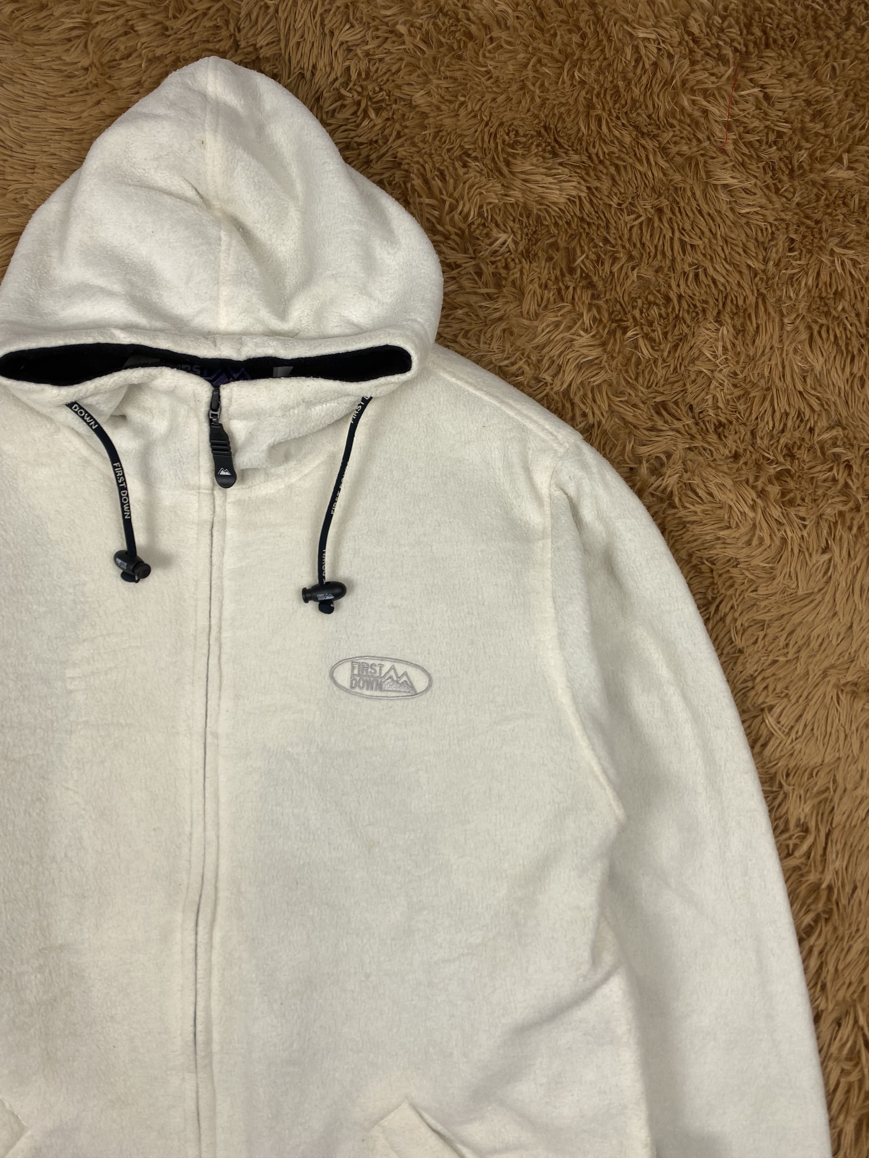 Japanese Brand Vintage First Down Light Fleece Jacket DJ0537 Size US L / EU 52-54 / 3 - 3 Thumbnail
