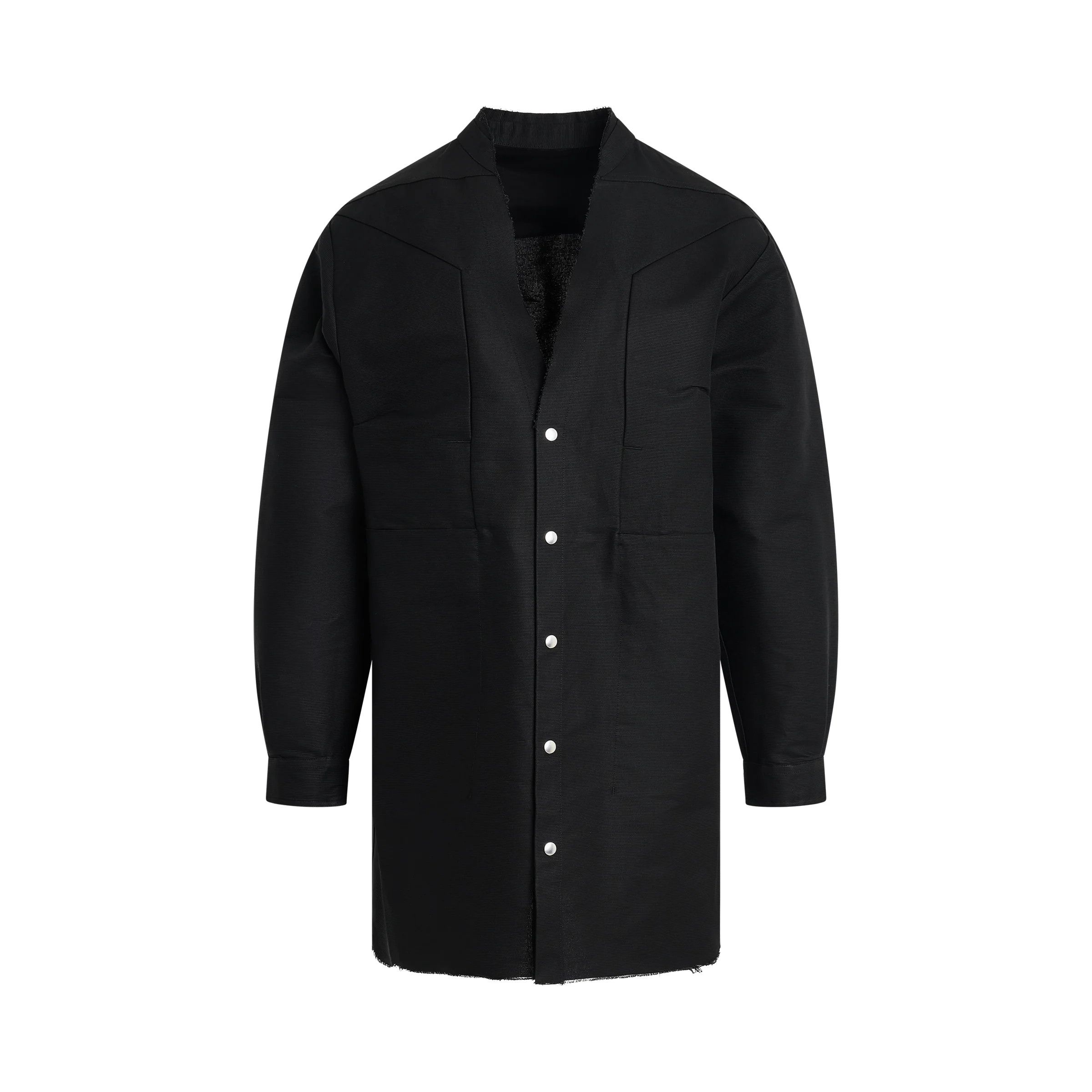 Rick Owens o1mris0824 Jumbo Outershirt in Black Size US M / EU 48-50 / 2 - 1 Thumbnail