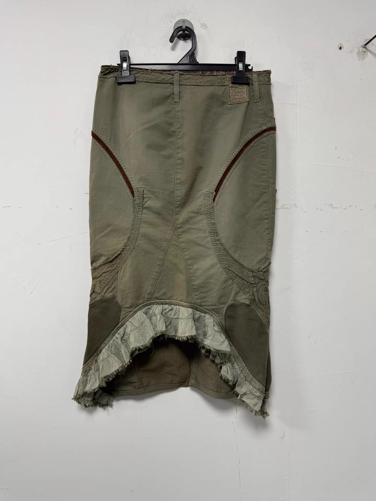 Marithe + Francois Girbaud MFG Denim Skirt Muted Mint Green M Summer Size 26" / US 2 / IT 38 - 2 Thumbnail
