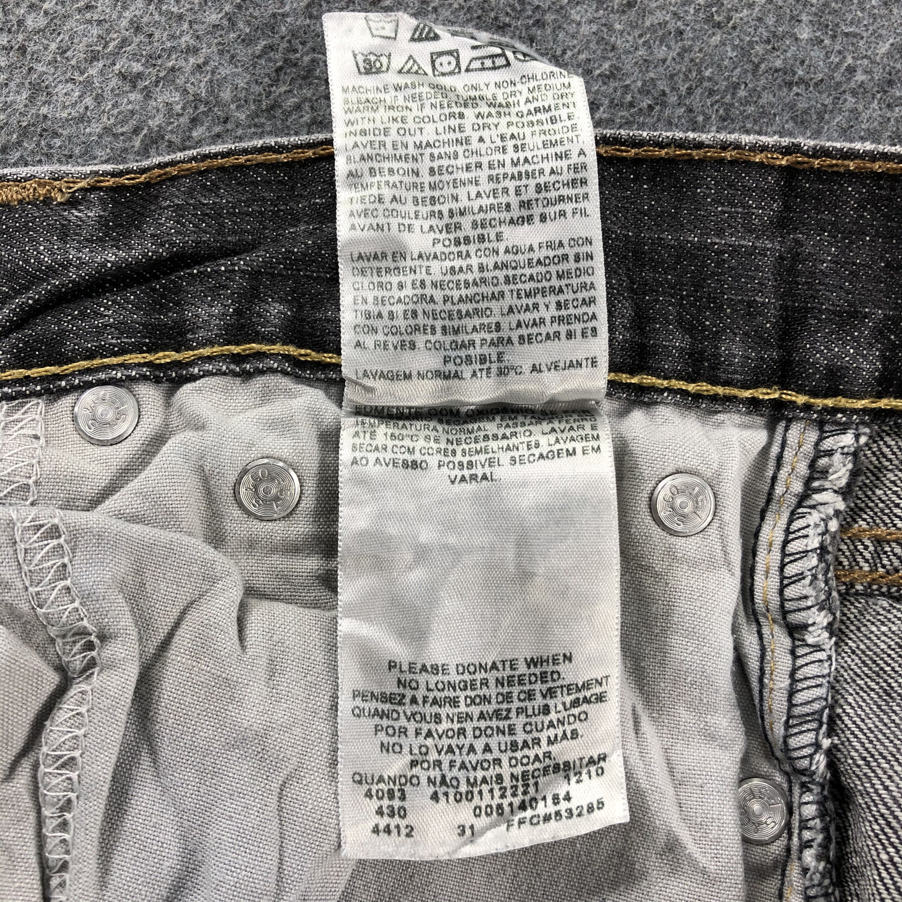 Levi's Vintage Faded Black Levis 514 Jeans-J2620 Size US 30 / EU 46 - 11 Thumbnail