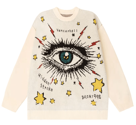 Japanese Brand × Vintage "Action Eye-L" Sweaters Size US L / EU 52-54 / 3 - 1 Thumbnail