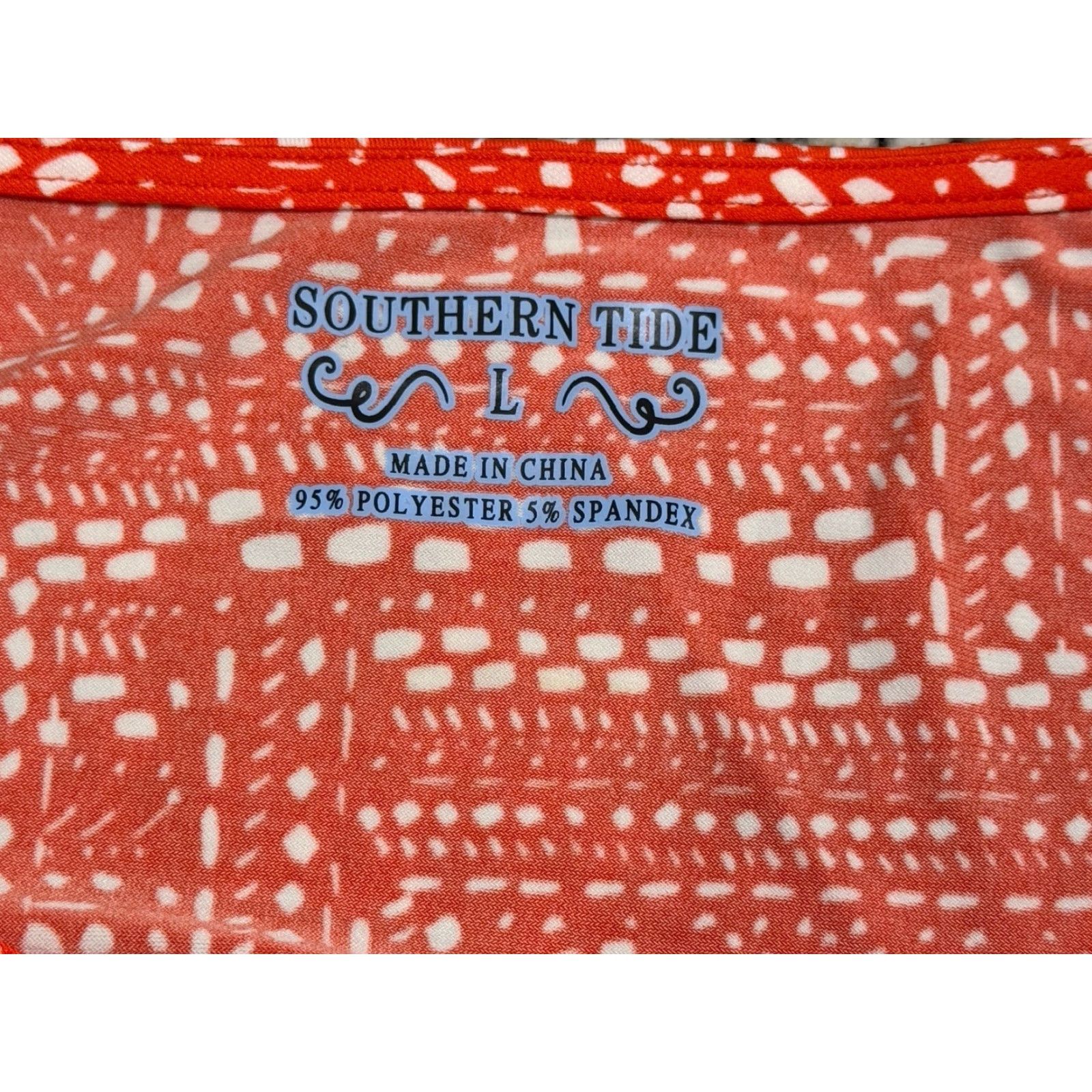 Southern Tide NWT Southern Tide Varsity Gameday Flat Mini Dress Endzone Orange Abstract Short Sleeve Cap Sleeve Drop Waist Pullover Casual Travel Women L Size L / US 10 / IT 46 - 4 Thumbnail