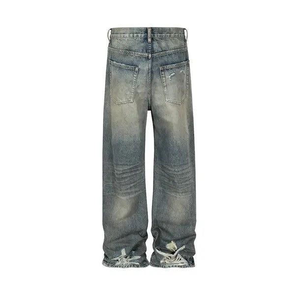 VIBE Washed Dirty Distressed jeans trousers y2k Size US 34 / EU 50 - 4 Thumbnail