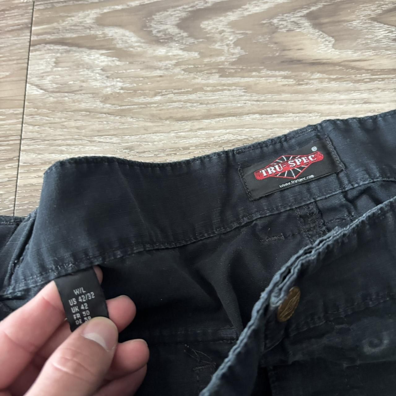 Vintage Crazy Vintage Y2K/2000s Baggy Black Workwear Streetwear Skater Cargo Pants! 42x30 Size US 42 / EU 58 - 8 Thumbnail