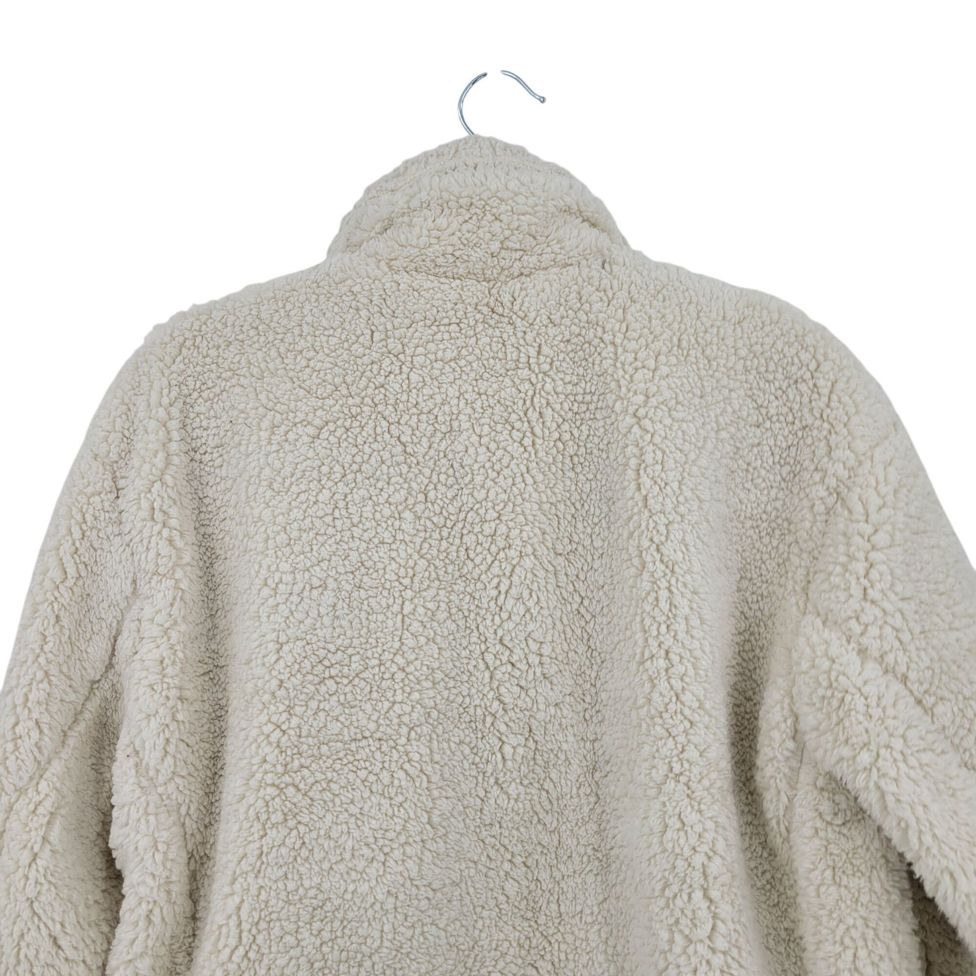 Lucky Brand Lucky Brand Ivory Vegan Faux Shearling Sherpa Moto Jacket Wo Size L / US 10 / IT 46 - 10 Thumbnail