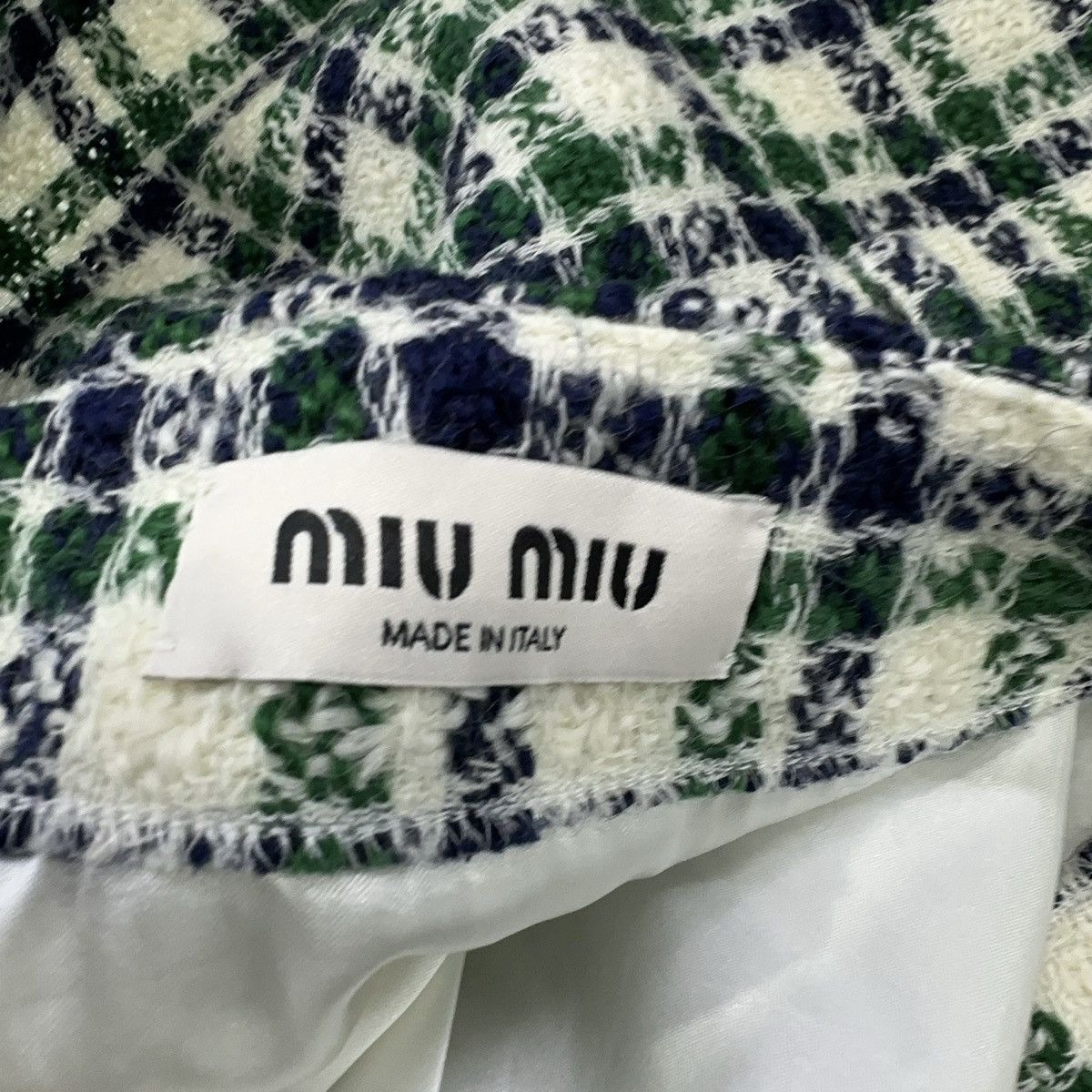 Miu Miu Miu Miu FW22 checked tweed miniskirt Size 25" / US 0 / IT 36 - 5 Thumbnail