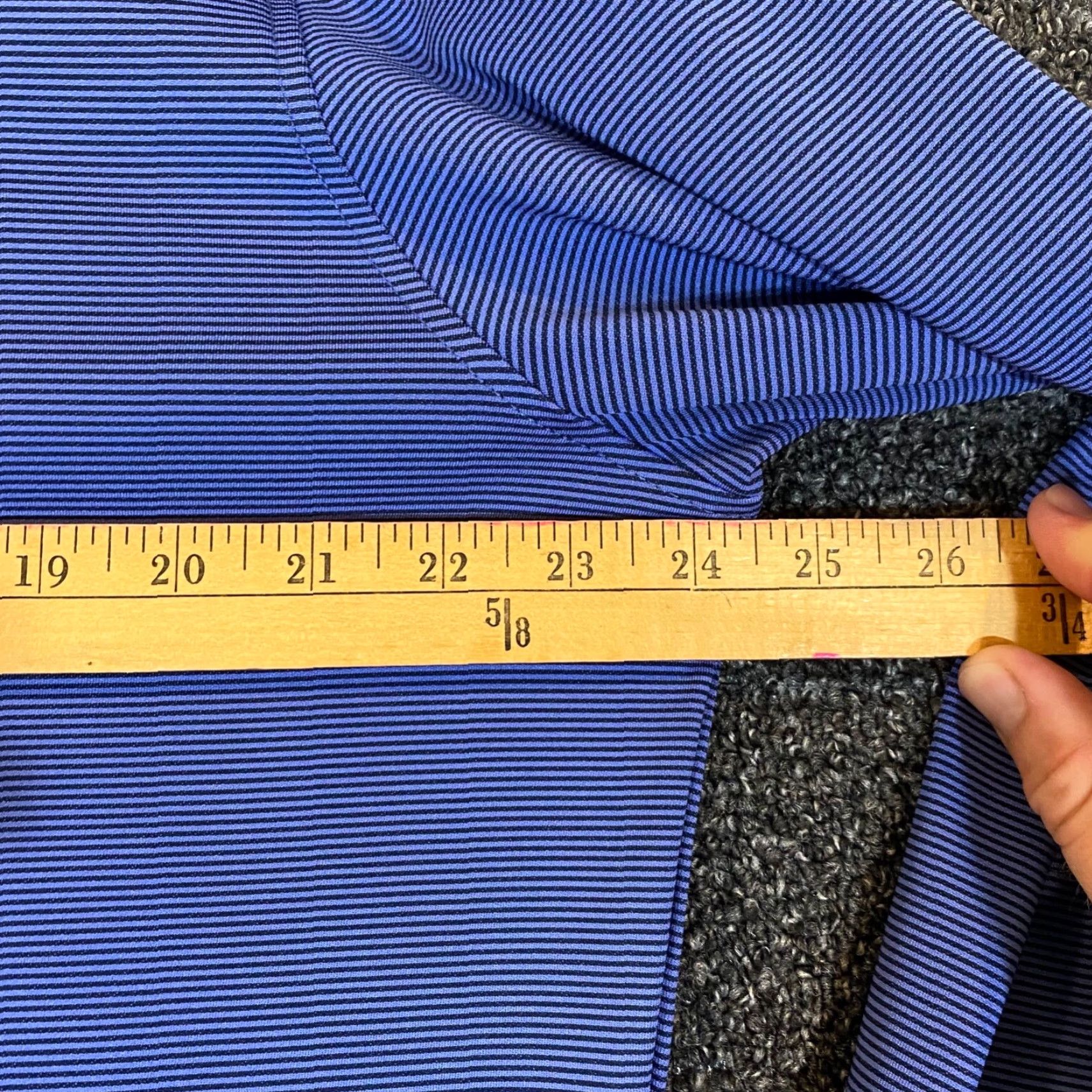 Vintage MAGASCHONI Pullover Men Large Blue Striped 1/4 Zip Light Stretch Preppy Mens Size US L / EU 52-54 / 3 - 5 Thumbnail