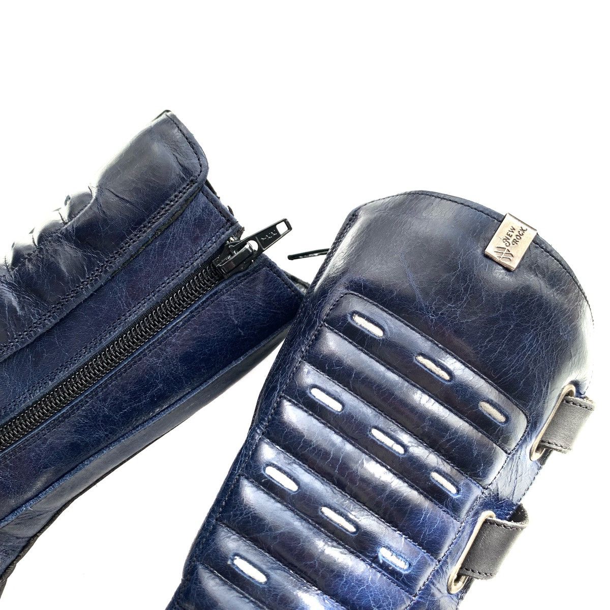 New Rock New Rock Blue Boots Vintage Size US 7 / IT 37 - 3 Thumbnail