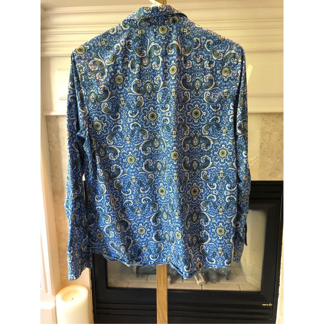 Lands' End Lands End (Elinore Olsen engraved) Women’s Blue Paisley Coll Size XL / US 12-14 / IT 48-50 - 3 Thumbnail