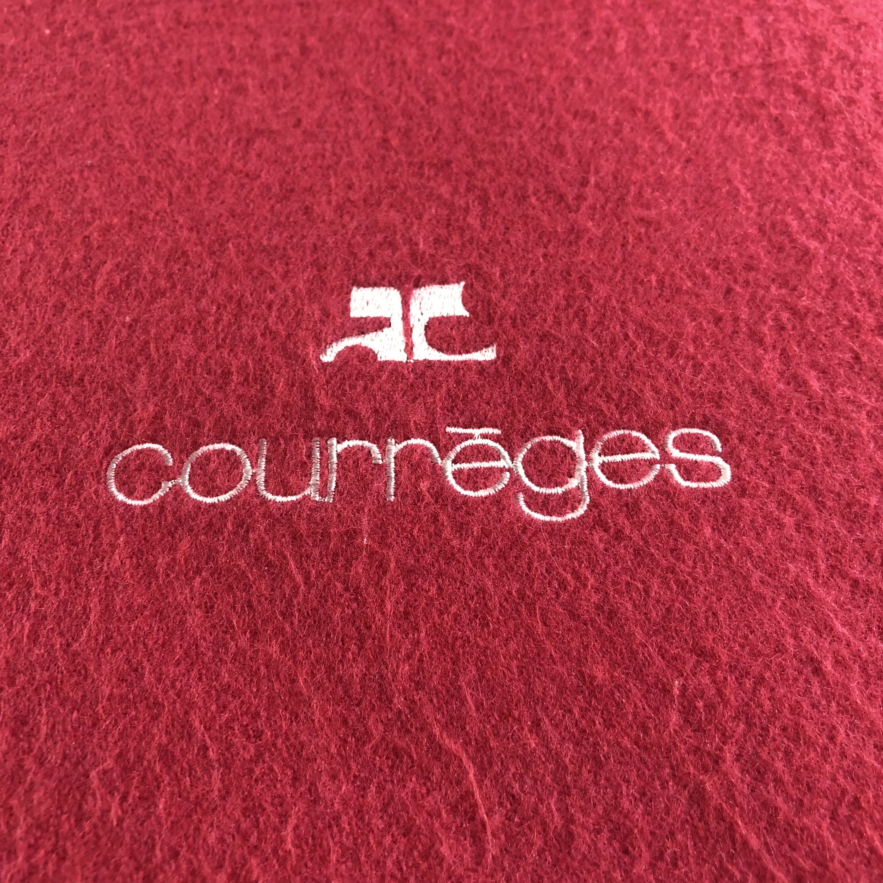Courreges Courreges Pink Wool Scarf Muffler V2041 Size ONE SIZE - 5 Thumbnail