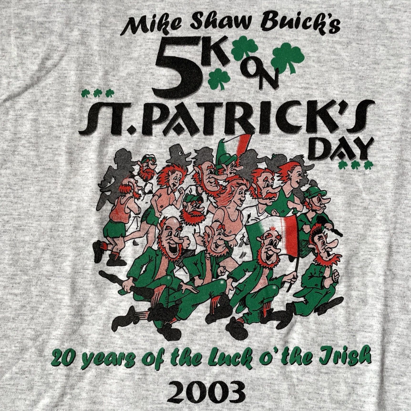 Fruit Of The Loom VINTAGE Fruit Of The Loom Men’s Medium Gray T Shirt St. Patrick’s Day 5k 2003 Size US M / EU 48-50 / 2 - 2 Thumbnail