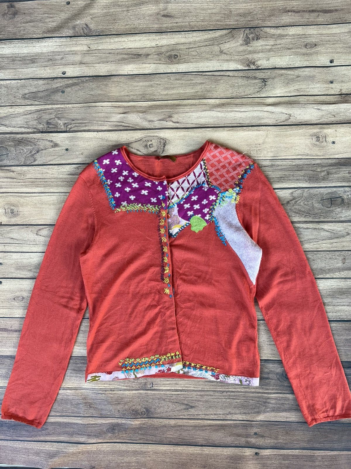 Kenzo Kenzo jungle cardigan patchwork design Size M / US 6-8 / IT 42-44 - 1 Thumbnail