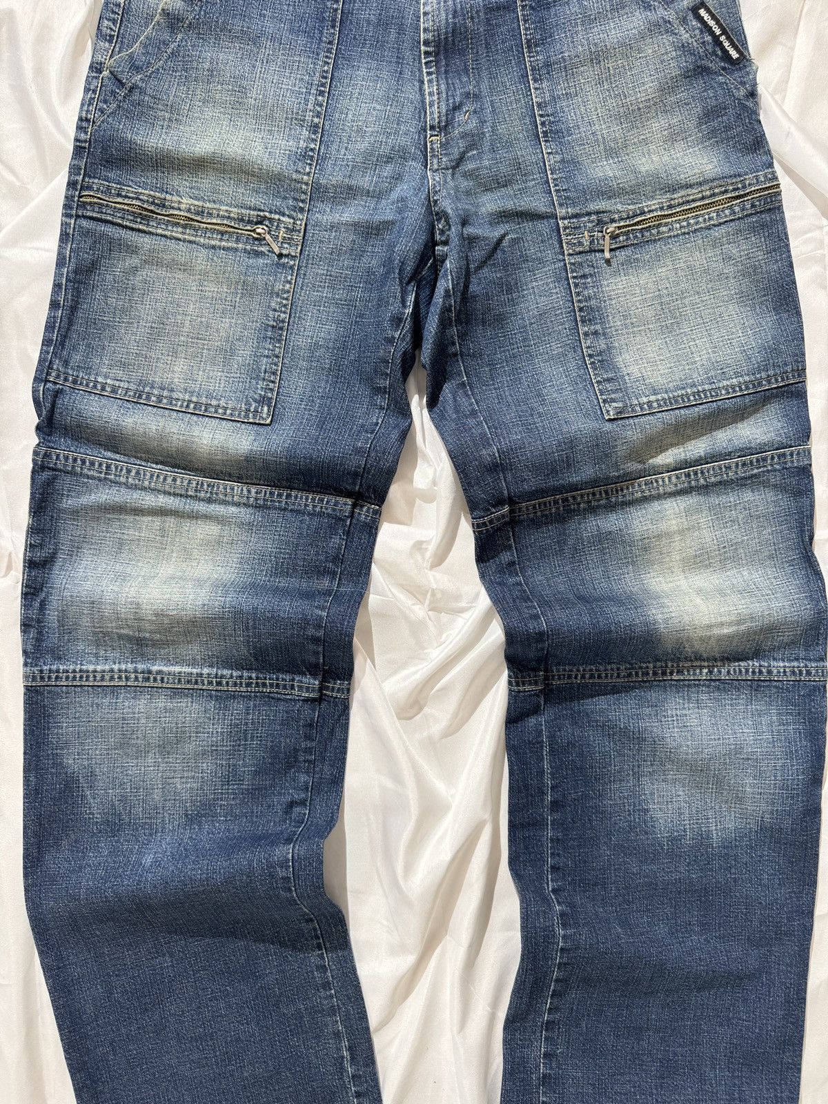 If Six Was Nine Japan Style Vintage Washed Baggy Wide Jeans Size US 33 - 6 Thumbnail