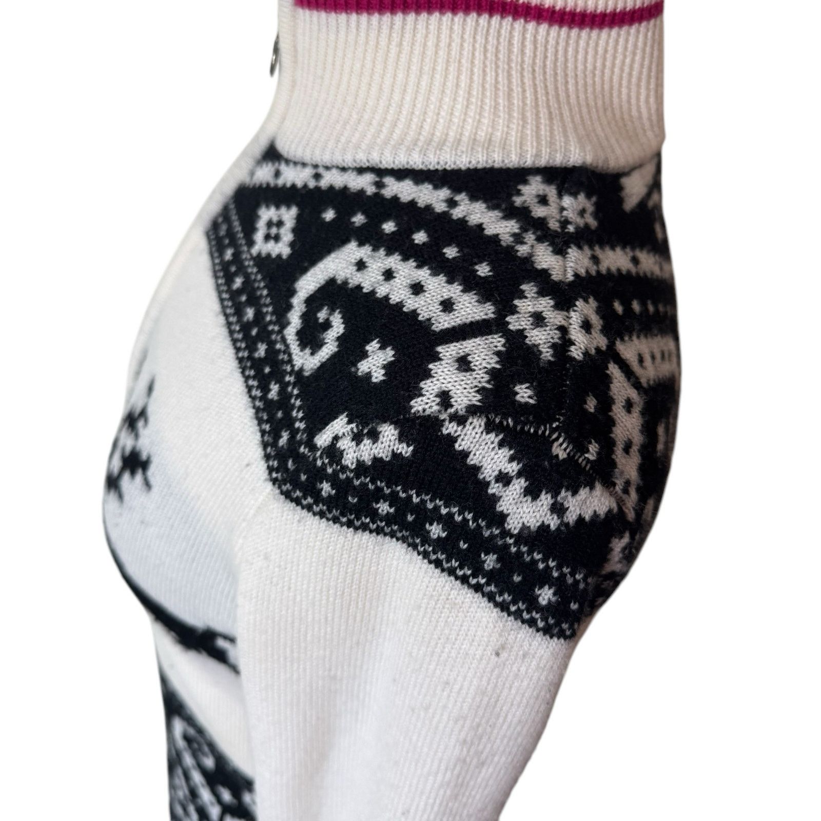 Other NEVE Ski Reindeer 100% Wool Full Zip Up Sweater Size Medium Size M / US 6-8 / IT 42-44 - 4 Thumbnail