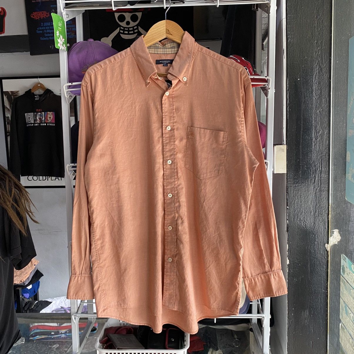 Burberry × Vintage BURBERRY LONDON Pocket Shirt Fashion Casual Style Size US XL / EU 56 / 4 - 1 Thumbnail