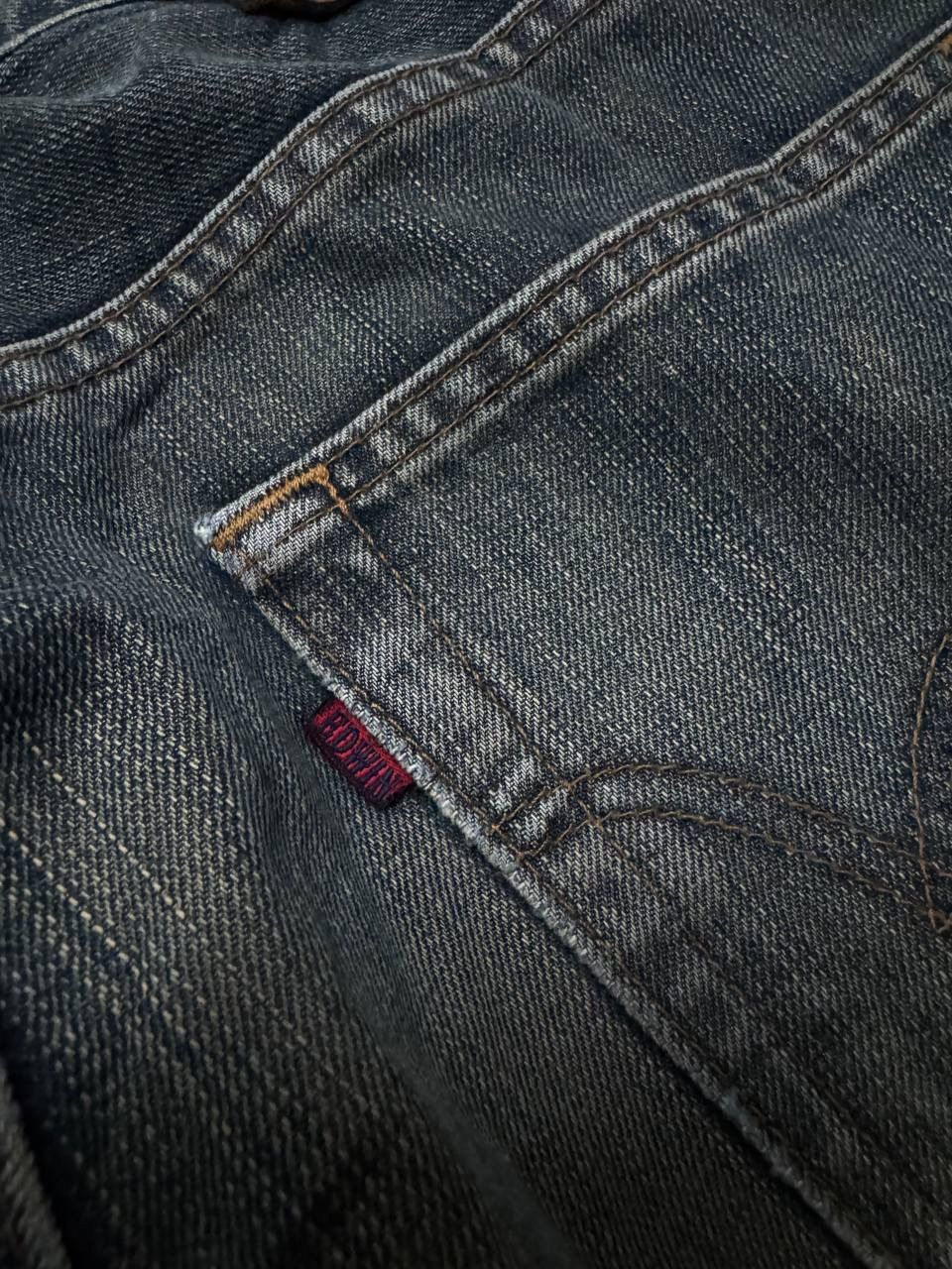 Edwin SICK Vintage Edwin Rusty Mudwash Distress Regular Dark Jean Size US 32 / EU 48 - 20 Thumbnail