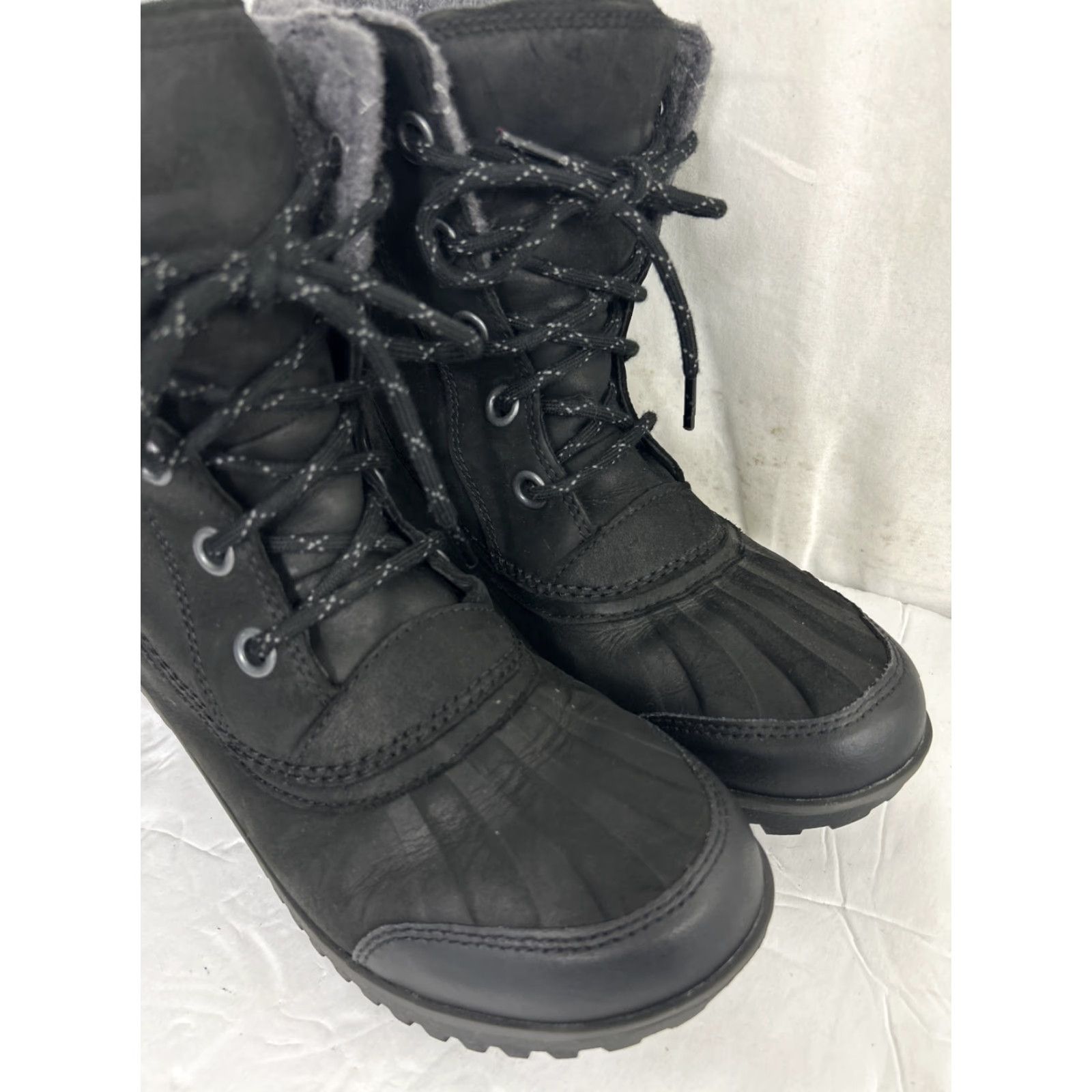 SOREL Sorel Meribel Lace Up Black Leather Boot Women Size 8 Winter Shoe Boots Size US 8 / IT 38 - 2 Thumbnail