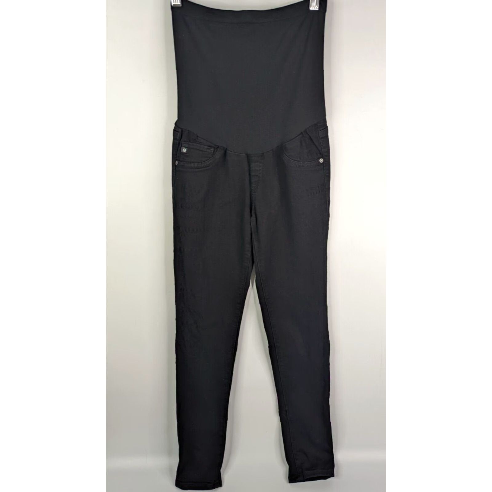 Vintage AG Adriano Goldschmied Womens Maternity Stretch Skinny Jeans Black 26 Pants Womens XS? Size 26" / US 2 / IT 38 - 2 Thumbnail