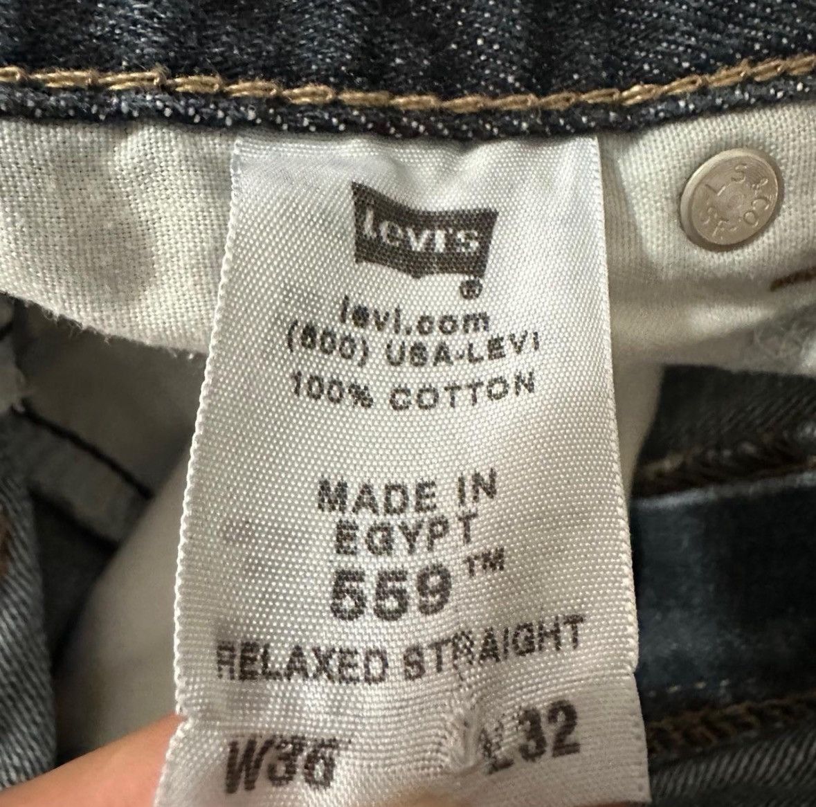 Levi's Levi's 559 Relaxed Straight leg jeans Dark Blue Size US 36 / EU 52 - 4 Thumbnail