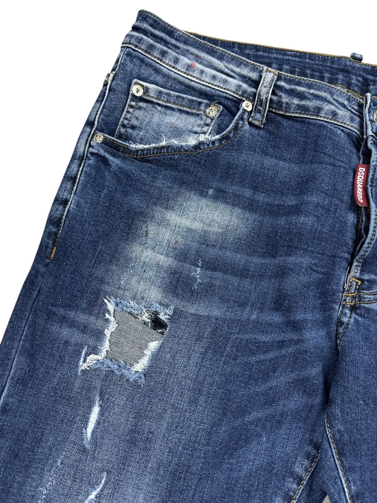 Dsquared2 Dsquared2 Painted Distressed Ripped Skinny Jeans Stratch 54 Size US 38 / EU 54 - 8 Thumbnail
