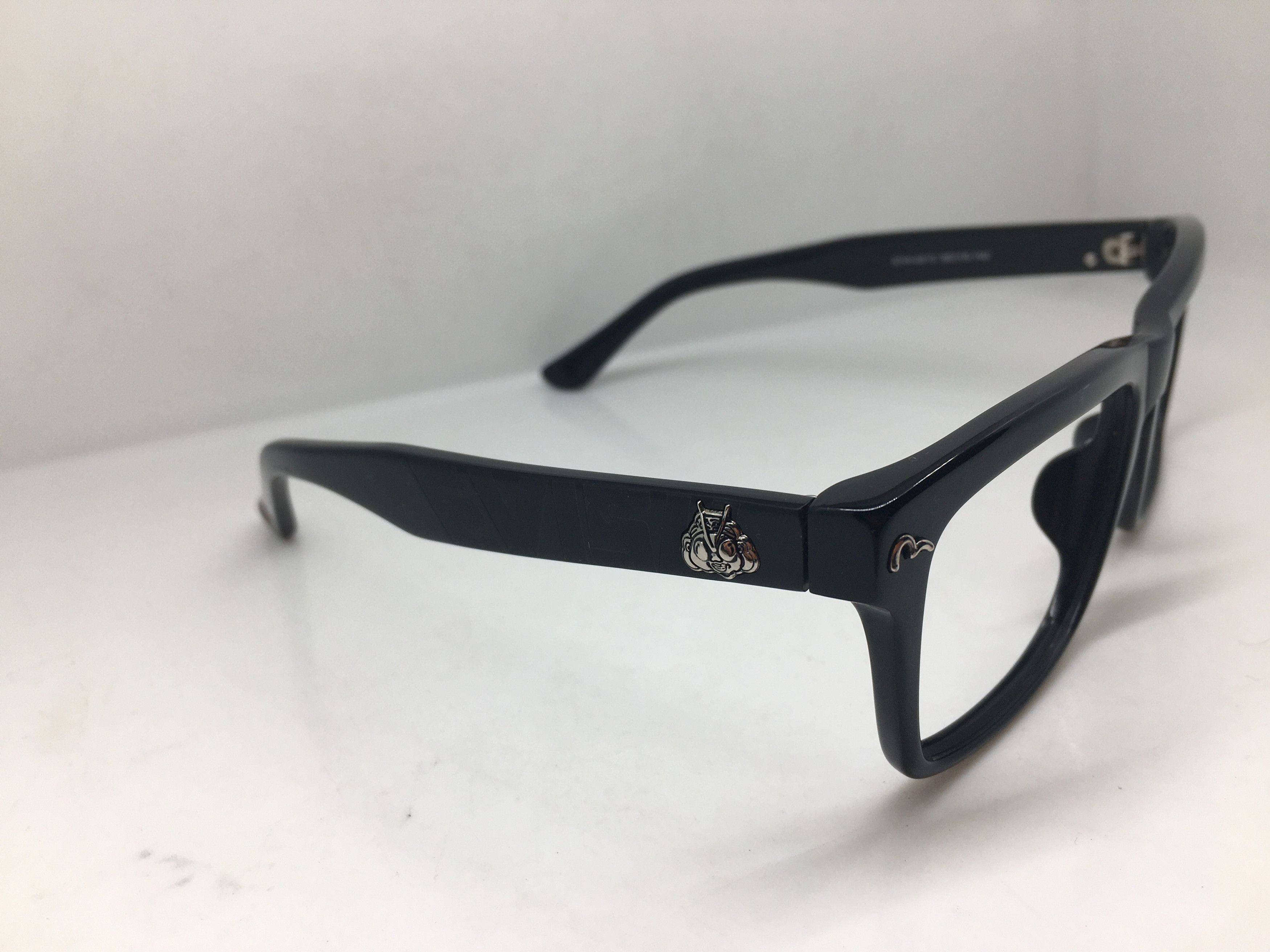 Evisu Evisu EV-8512 Black Acetate RX Eyeglasses Frame Size ONE SIZE - 1 Thumbnail