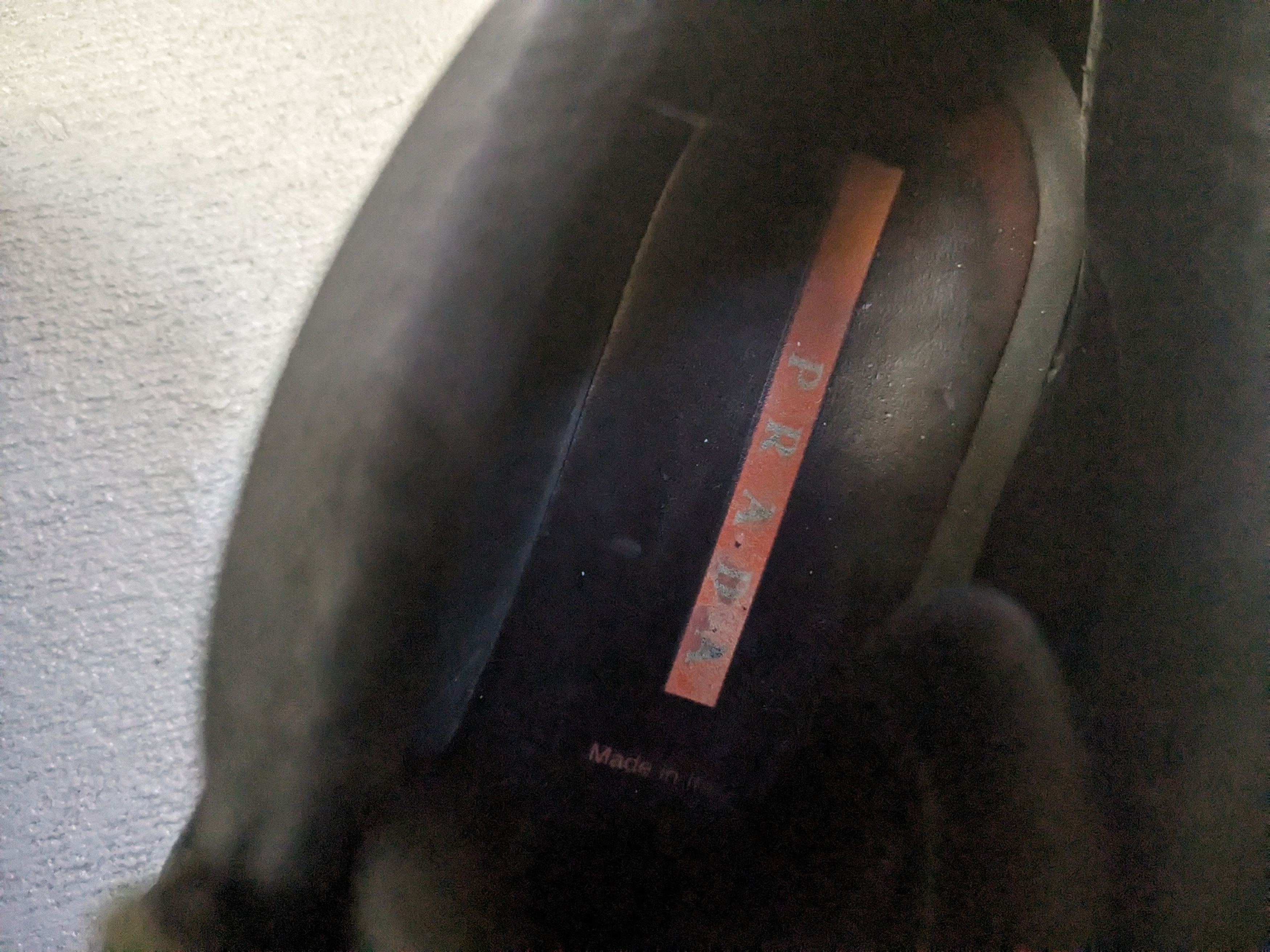 Prada Prada Sneakers Size 9.5 Black Leather Mid Tops Strap Y2K Size US 9.5 / EU 42-43 - 4 Thumbnail