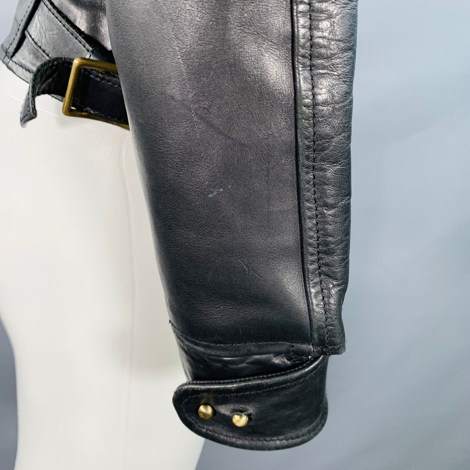 Other AL'S ATTIRE Size S Black Leather Studs Club Collar Jacket Size US S / EU 44-46 / 1 - 7 Thumbnail