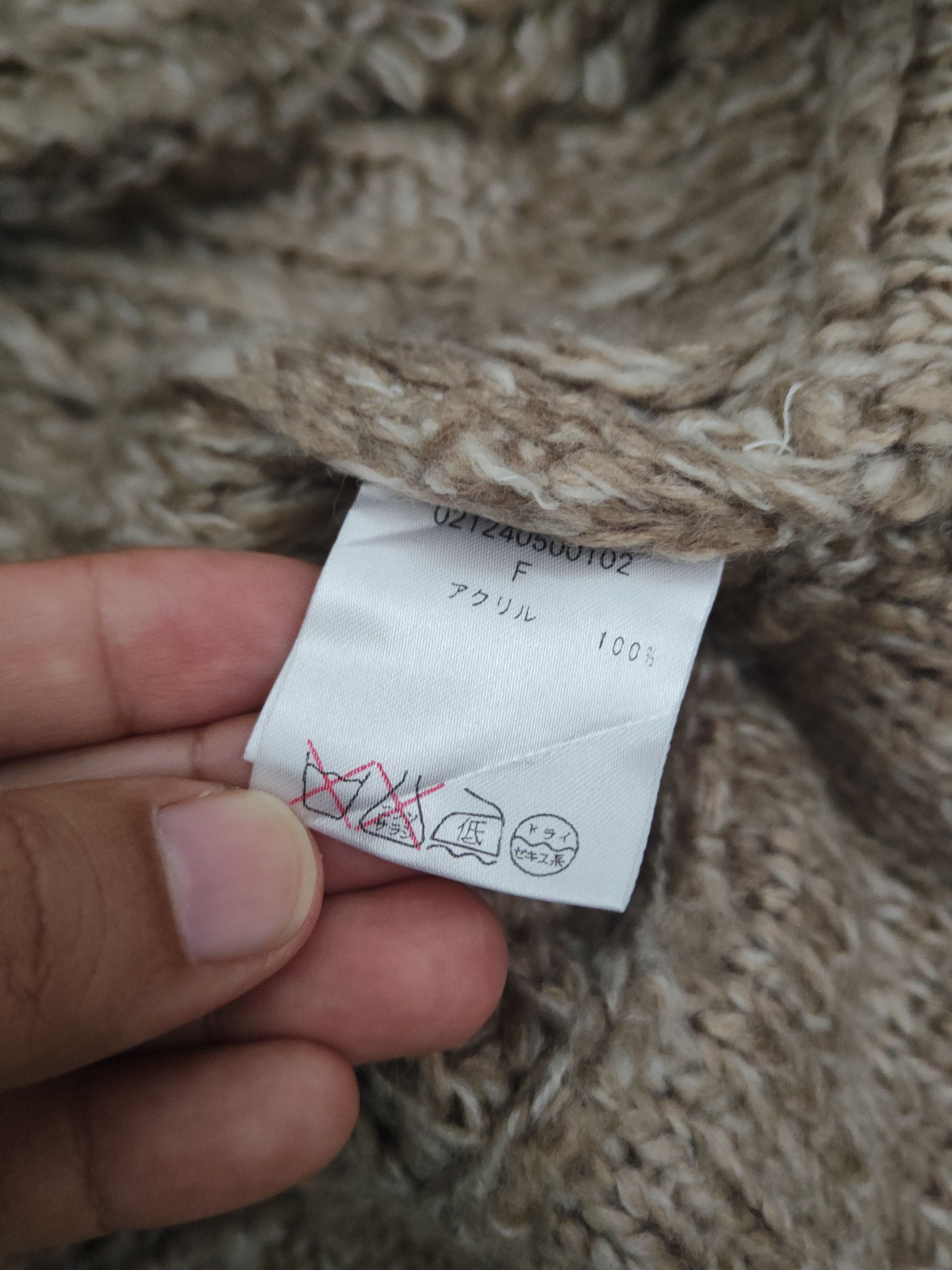 Japanese Brand DL Dazzlin Light Brown Knitwear Sweaters#46-604 Size L / US 10 / IT 46 - 11 Thumbnail