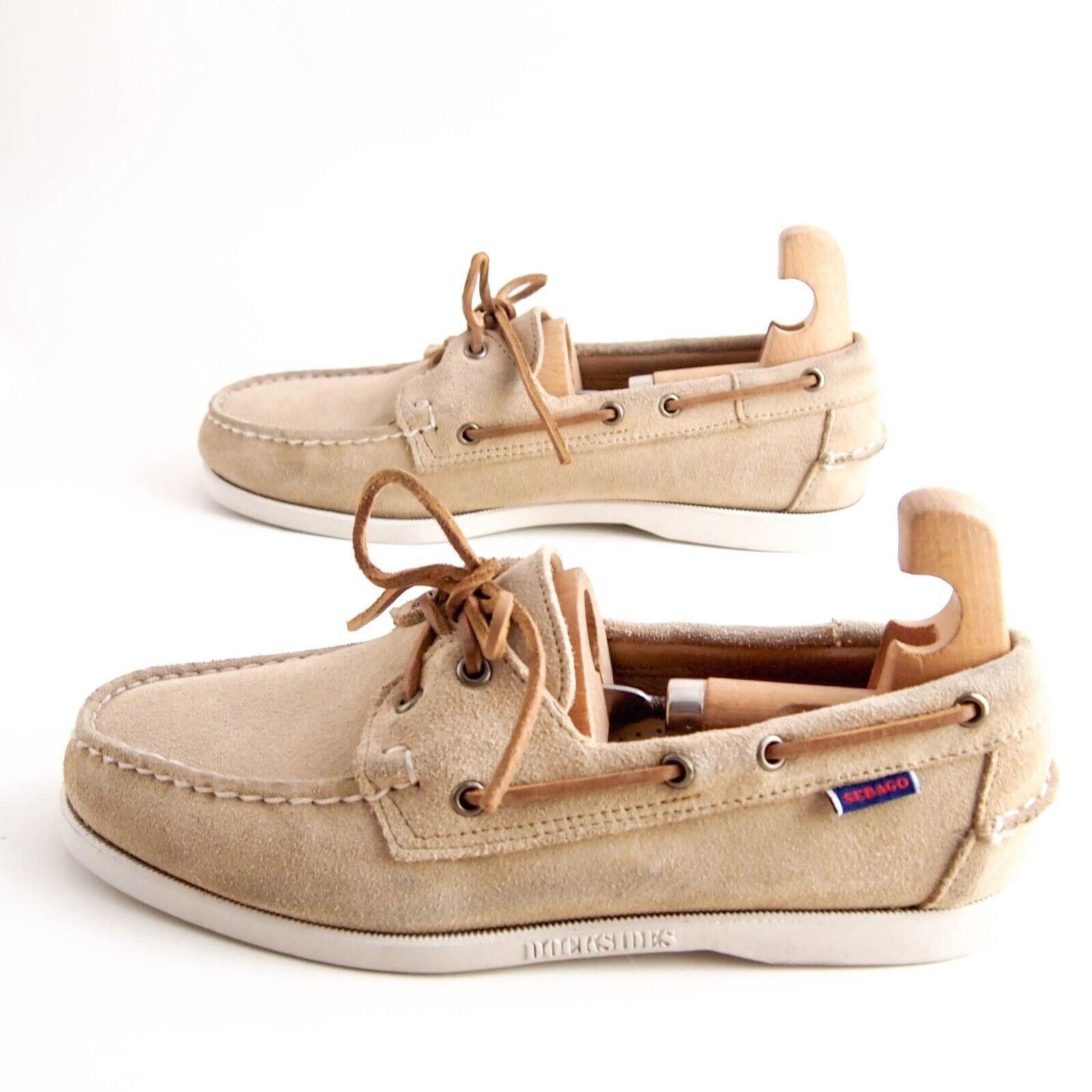 Sebago Sebago DockSides Boat Shoes Beige Suede Mens EU 42.5 US 9 R Size US 9 / EU 42 - 2 Thumbnail