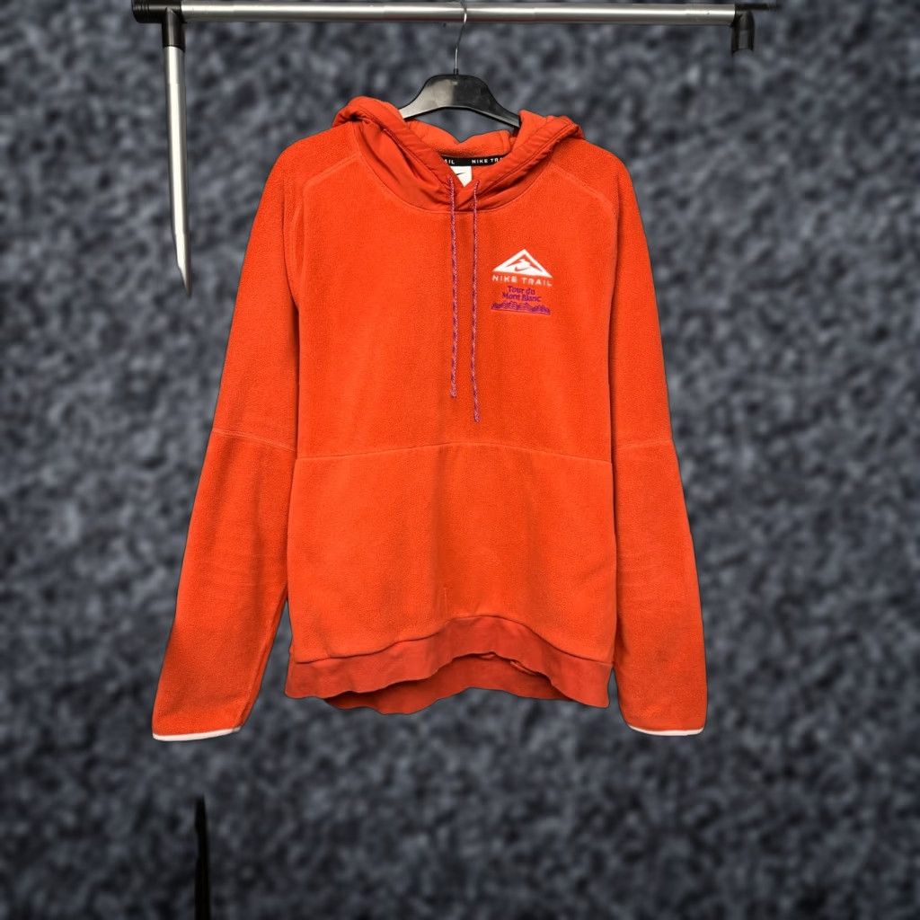 Nike Nike Trail Hoodie Mens Fleece XL Orange Nike Trail Hoodie Mens XL Orange Fleece Hooded Pullover Size US XL / EU 56 / 4 - 1 Thumbnail