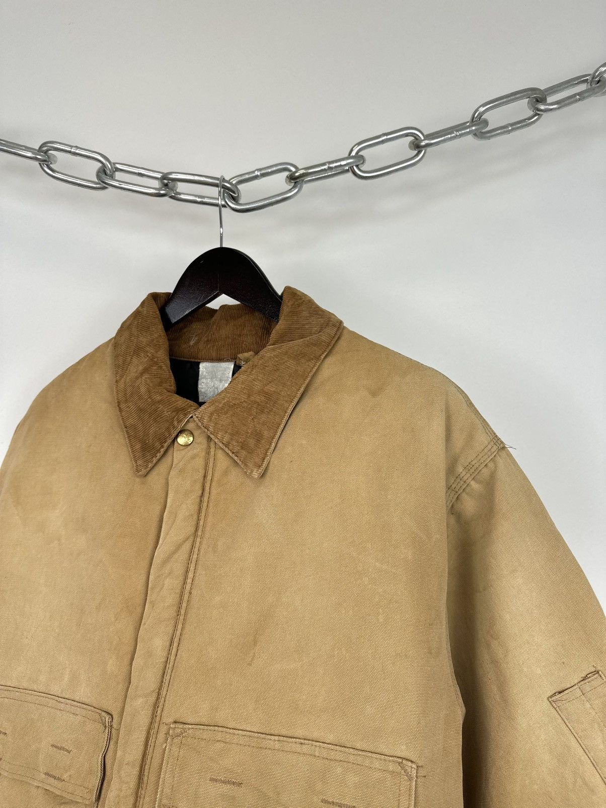 Carhartt Vintage 80s Carhartt USA Cropped Distressed Detroit Jacket Size US L / EU 52-54 / 3 - 8 Thumbnail