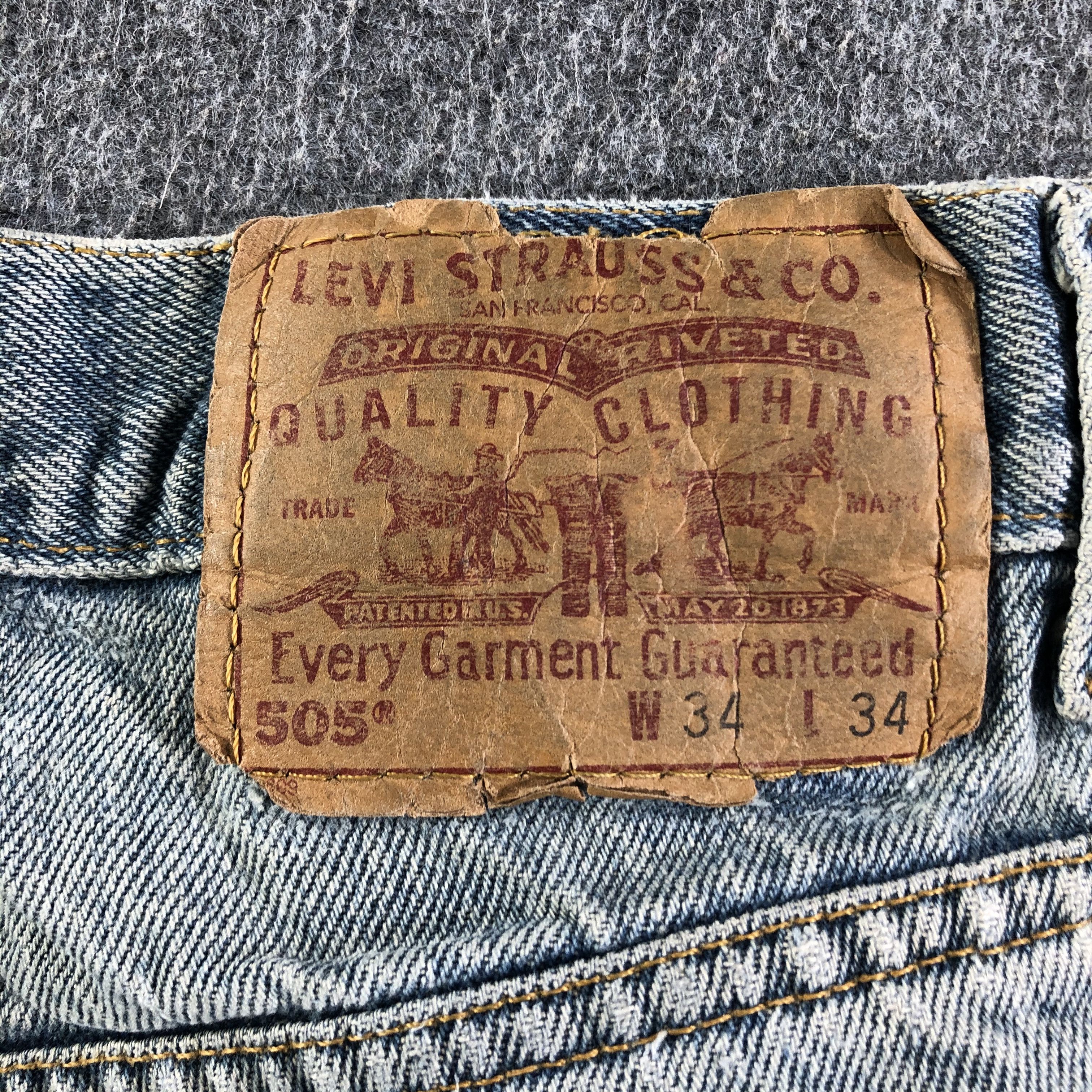 Levi's Vintage 90s Levis 505 Jeans-J3359 Size US 34 / EU 50 - 5 Thumbnail