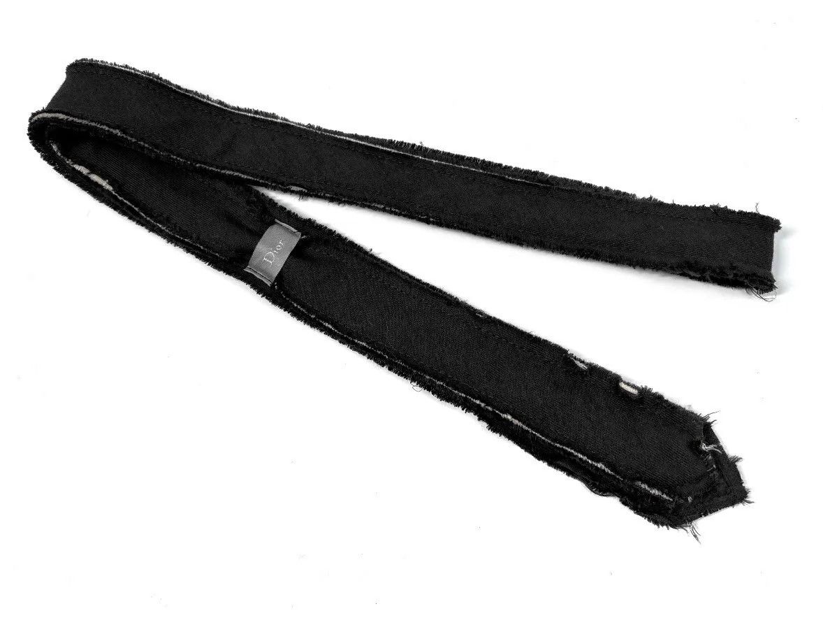 Dior Dior Homme 10AW Frayed Tie Rare Slouchy Size ONE SIZE - 2 Thumbnail