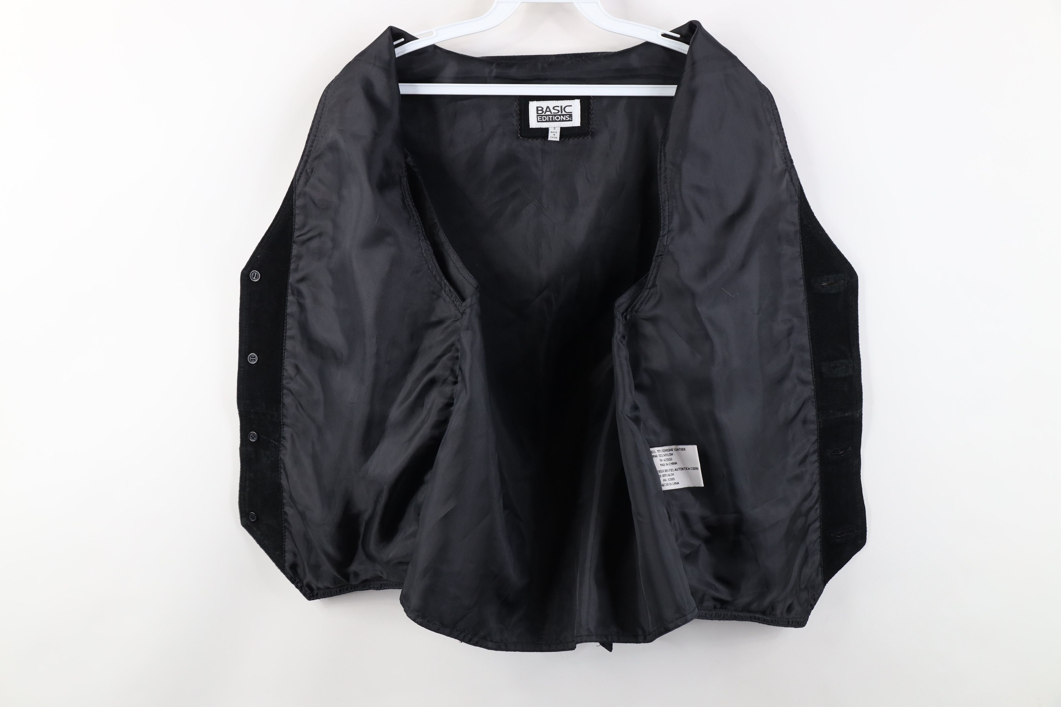 Vintage Vintage 90s Streetwear Suede Leather Buckle Back Vest Jacket Size US S / EU 44-46 / 1 - 7 Thumbnail