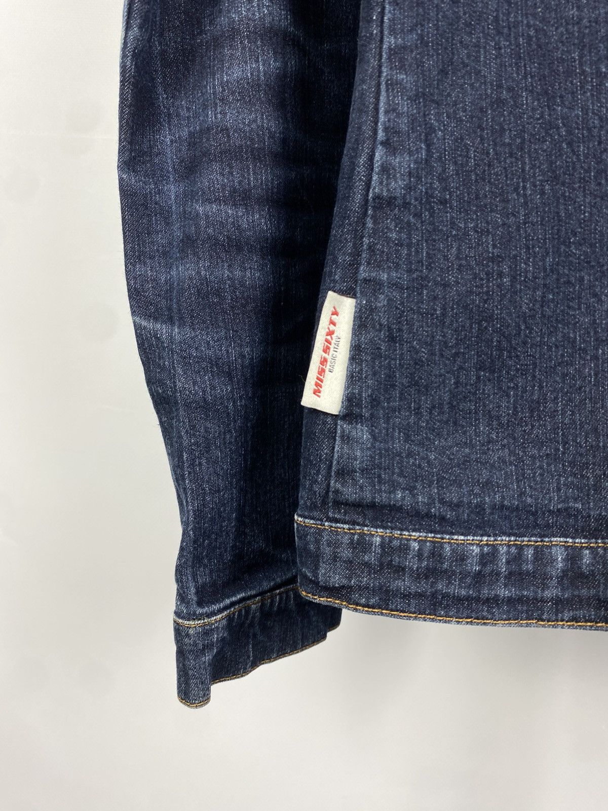 Miss Sixty × Vintage Miss Sixty Y2K Vintage Denim Double Zip Racing Jacket Size M / US 6-8 / IT 42-44 - 8 Thumbnail