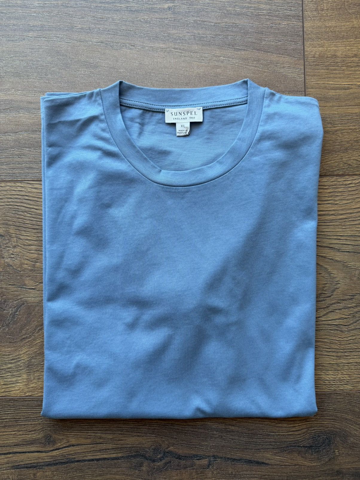Sunspel Sunspel Como Blue T-Shirt - Size XL Size US XL / EU 56 / 4 - 1 Thumbnail