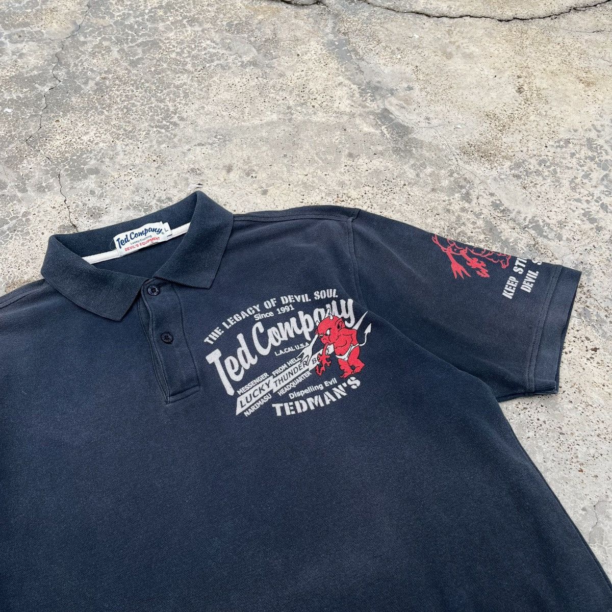 Tedman Tedman Ted Company Japanese Brand Nice Devil Print Out Size US L / EU 52-54 / 3 - 4 Thumbnail
