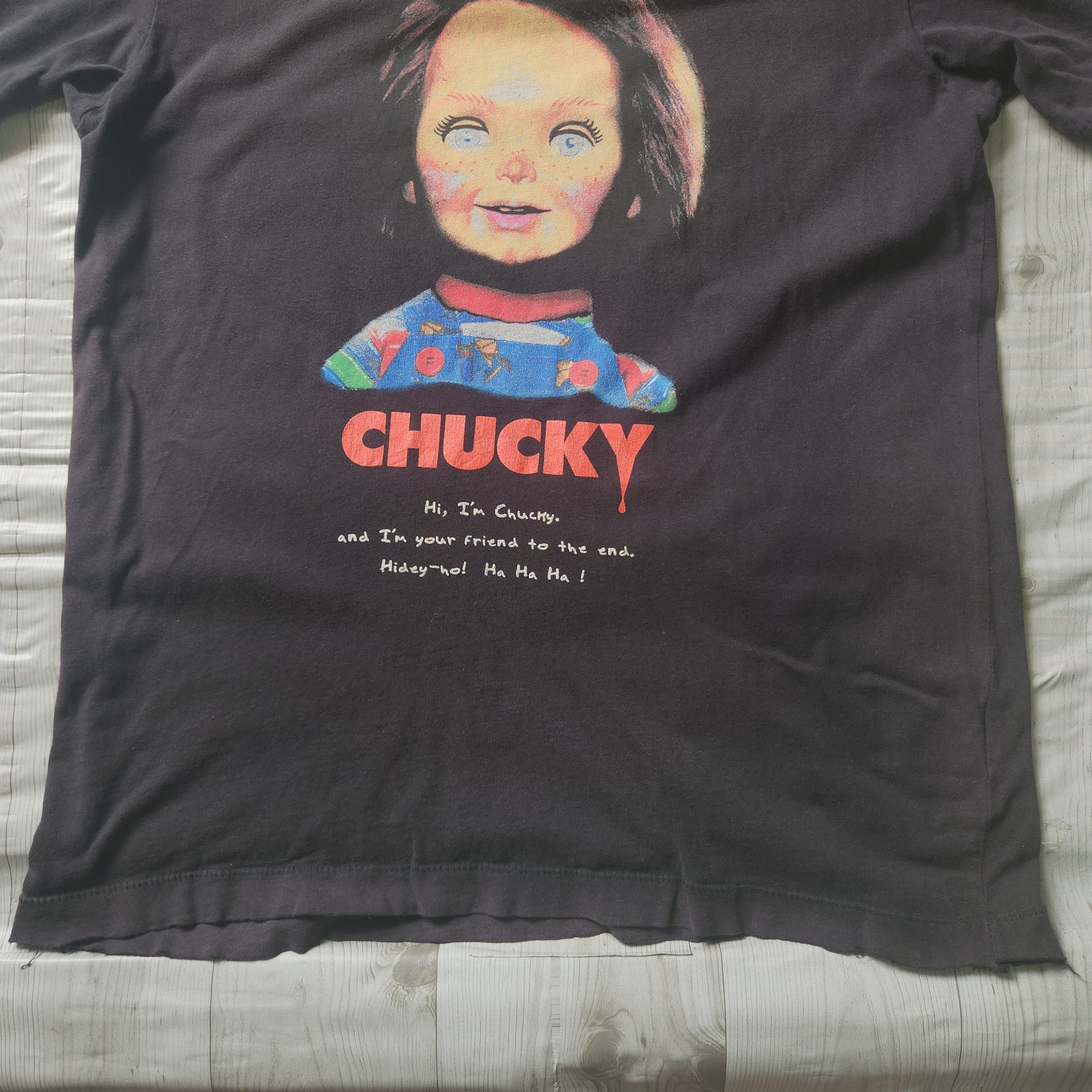 Expert Horror × Uniqlo Vintage Y2K Thrashed Horror Chucky Movie TShirt Size US M / EU 48-50 / 2 - 17 Thumbnail