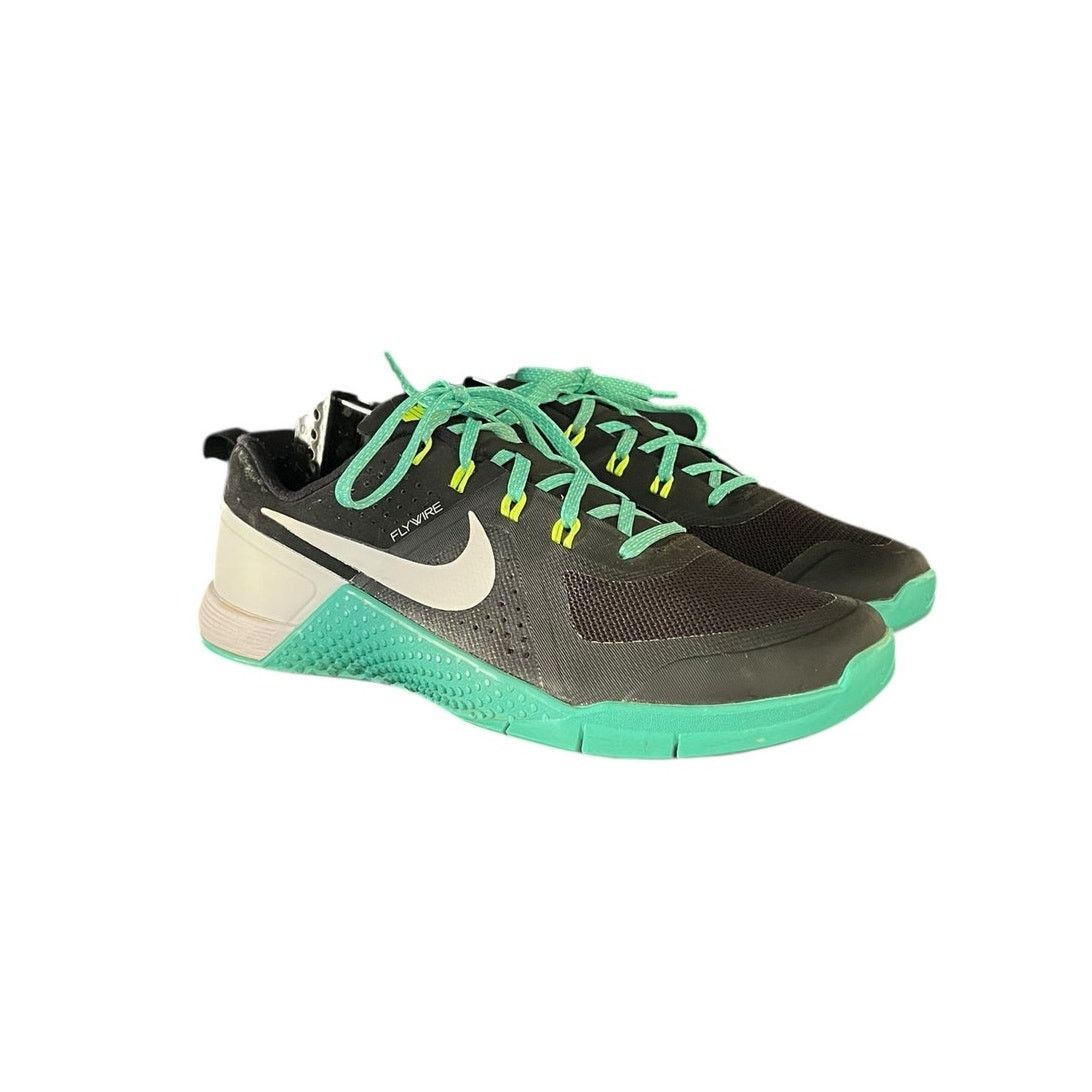 Nike Nike Metcon 1 Flywire Shoes Black Hyper Jade Teal Size 9.5 Size US 9.5 / IT 39.5 - 3 Thumbnail