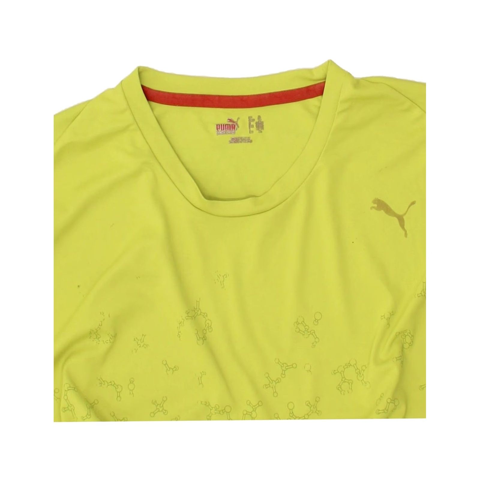 Puma PUMA Mens Abstract Pattern Graphic T-Shirt Top Medium Green Polyester AV14 Size US M / EU 48-50 / 2 - 4 Thumbnail