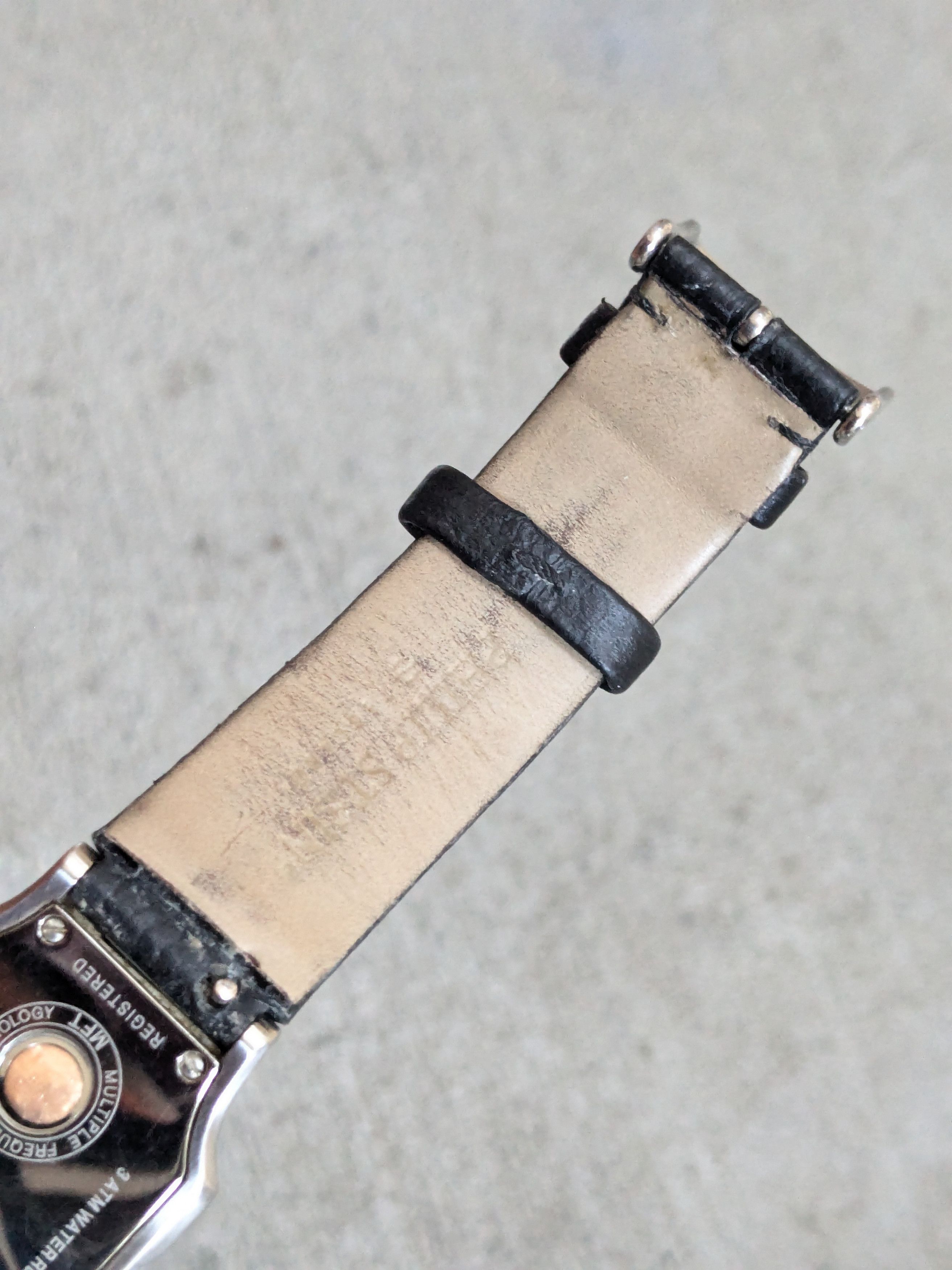 Other Phillip Stein Watch Dual Time Black Leather Avant Garde 27mm Size ONE SIZE - 10 Thumbnail