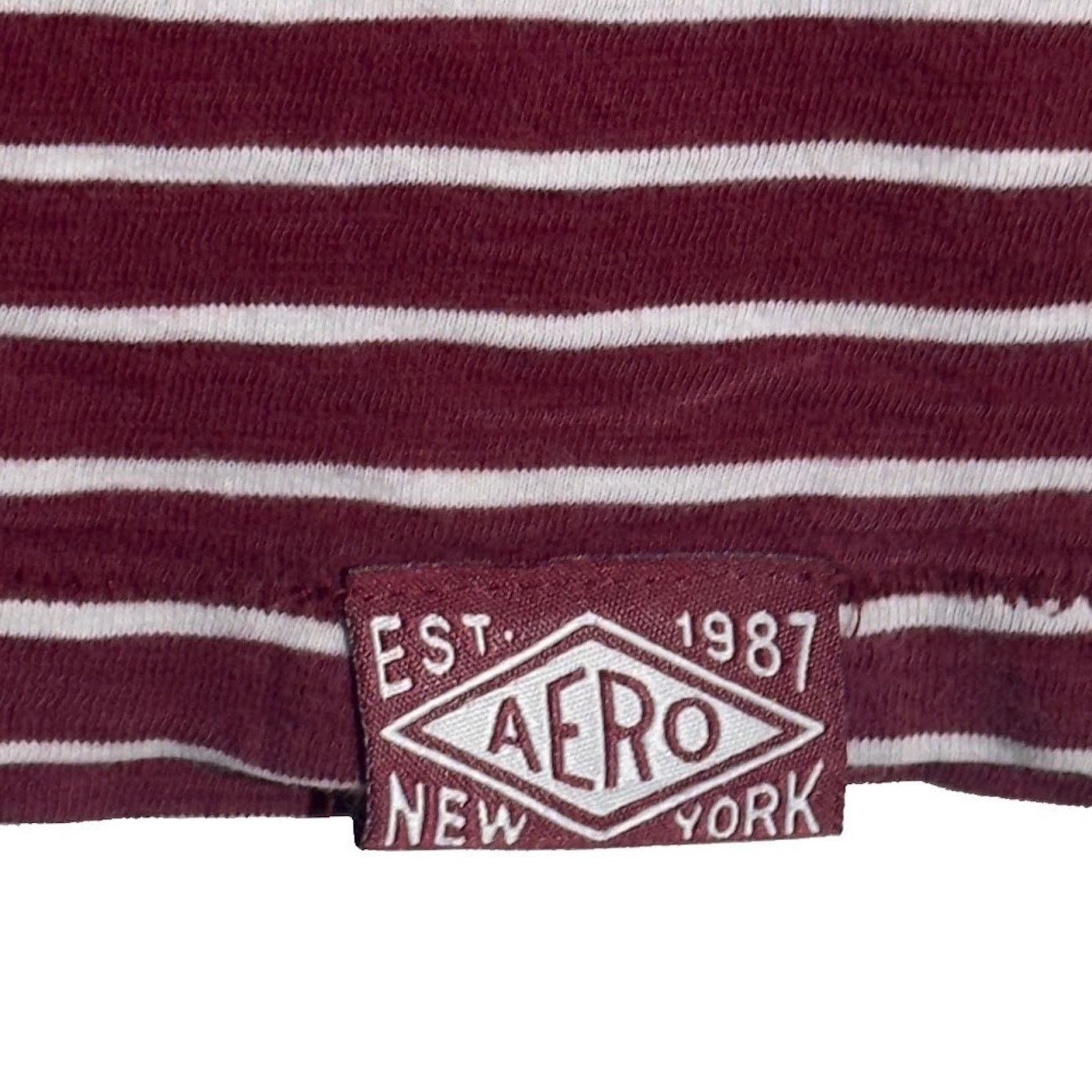 Aeropostale Aeropostale Men's T-Shirt Size Small Red White Short Sleeve Size US S / EU 44-46 / 1 - 5 Thumbnail