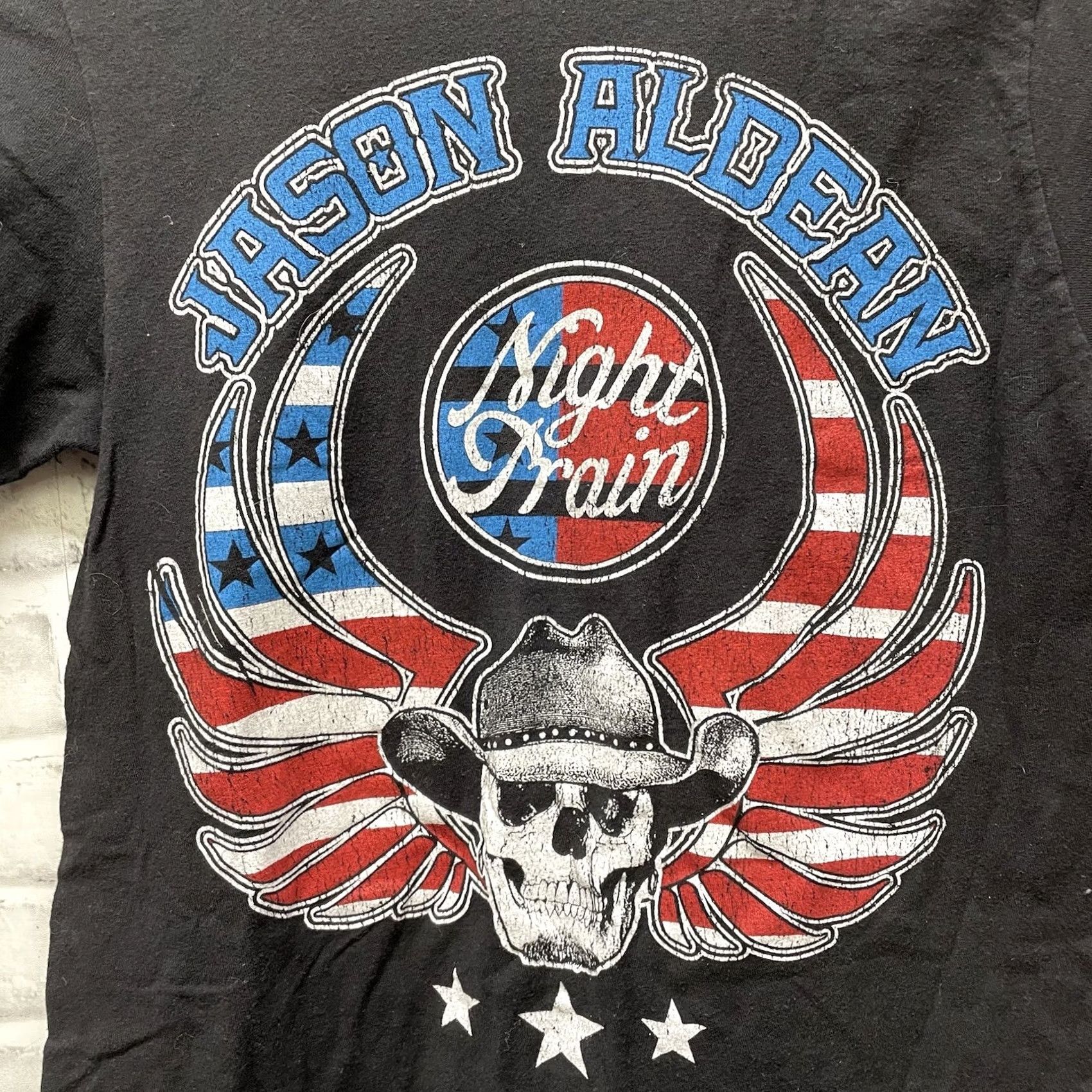 Tultex Jason Aldean Band Tee black 100% cotton graphic Tee Mens Size S Size US S / EU 44-46 / 1 - 4 Thumbnail