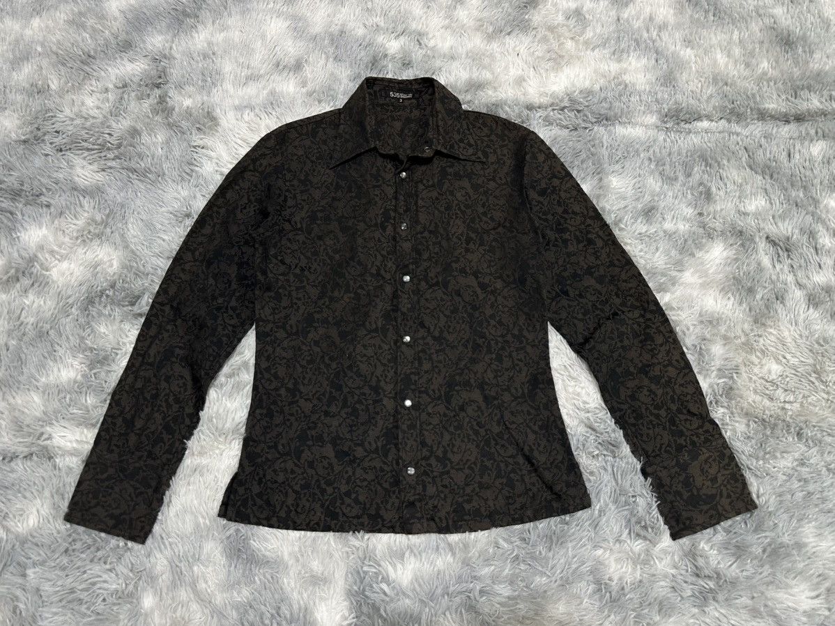 5351 POUR LES HOMMES 🔥Sick Y2K 5351 Pour Les Homme Shirt Floral Jacquard Size US M / EU 48-50 / 2 - 2 Thumbnail