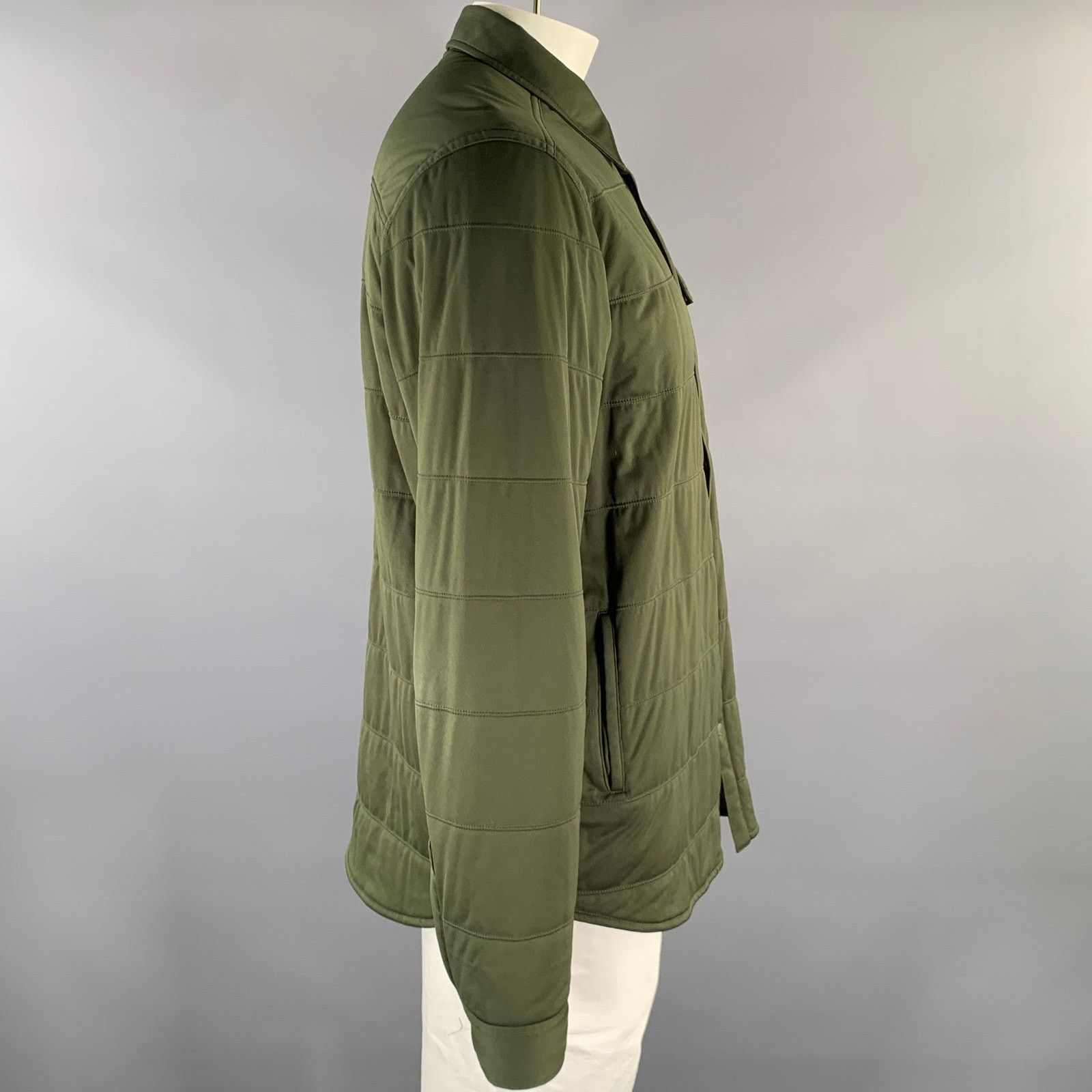 Snow Peak SNOW PEAK Size XXL Green Quilted Polyester Shirt Jacket Size US XXL / EU 58 / 5 - 3 Thumbnail