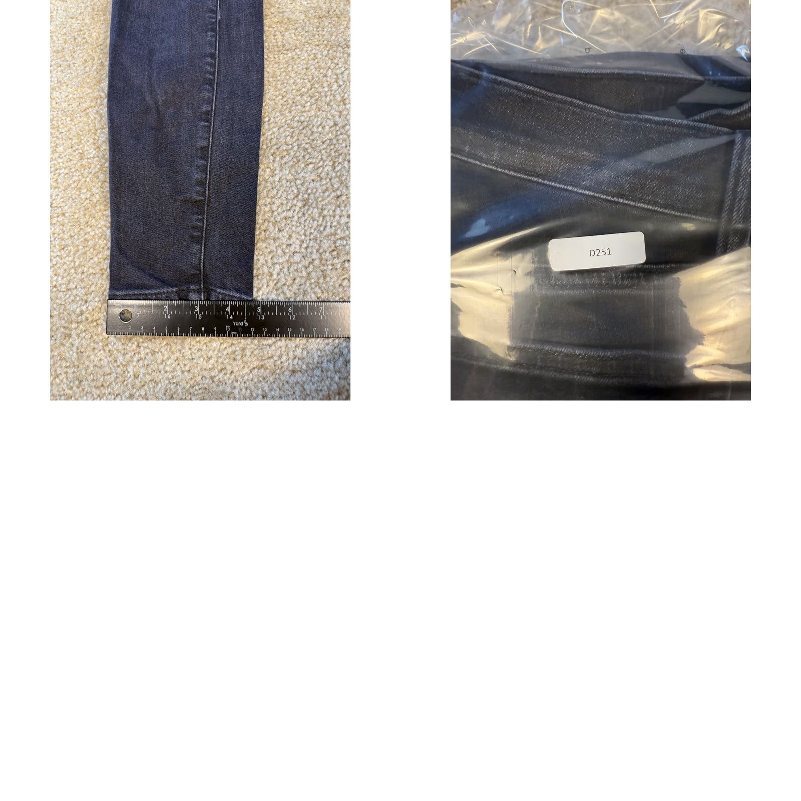 J.Crew J.CREW Women Jeans Skinny Mid Rise 27 x27 Dark Wash Stretch 8" Toothpick D251 Size 42" / US 20 - 9 Thumbnail