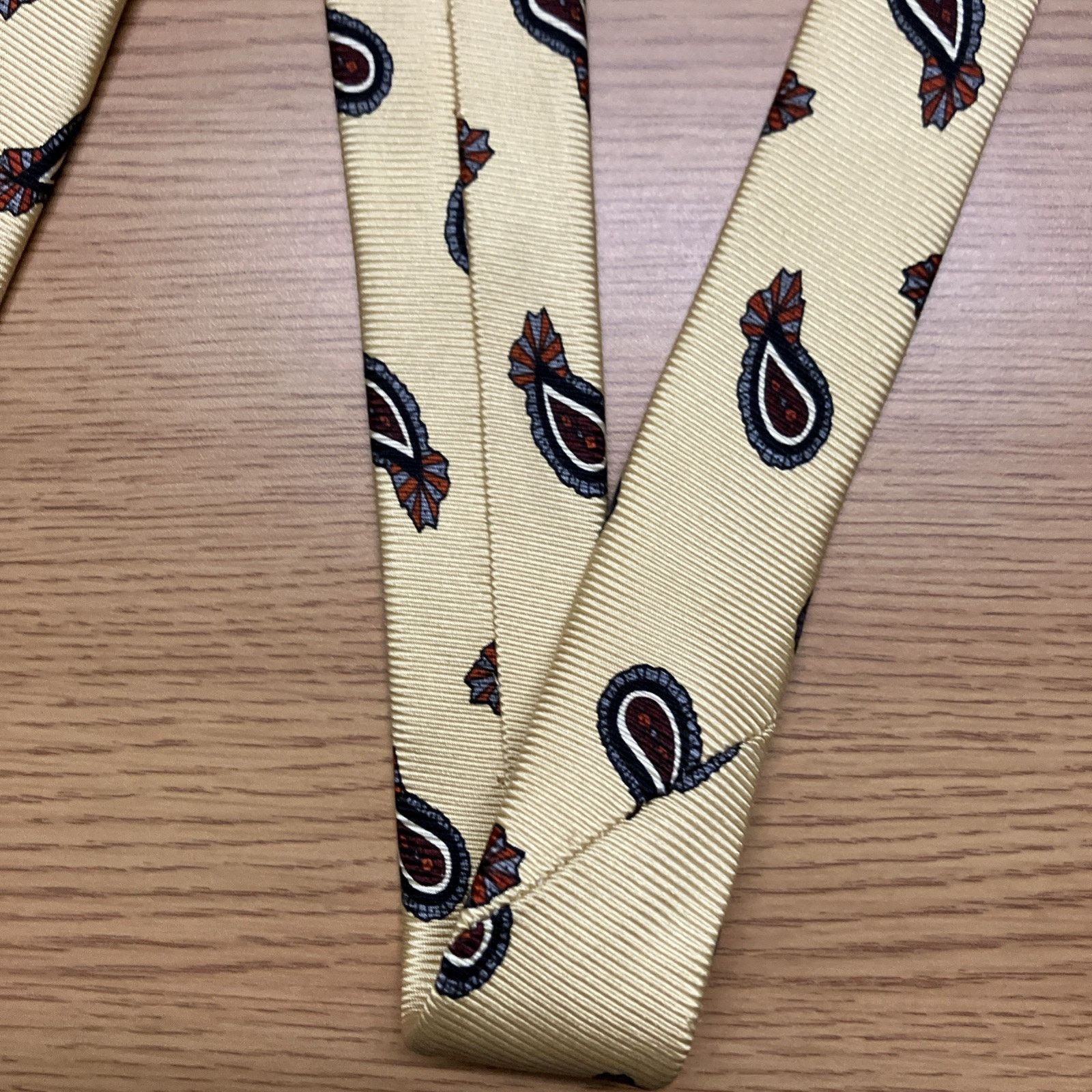 Robert Talbott Robert Talbot Pasiley Wedding Dance Prom Necktie Repp Silk Size ONE SIZE - 14 Thumbnail