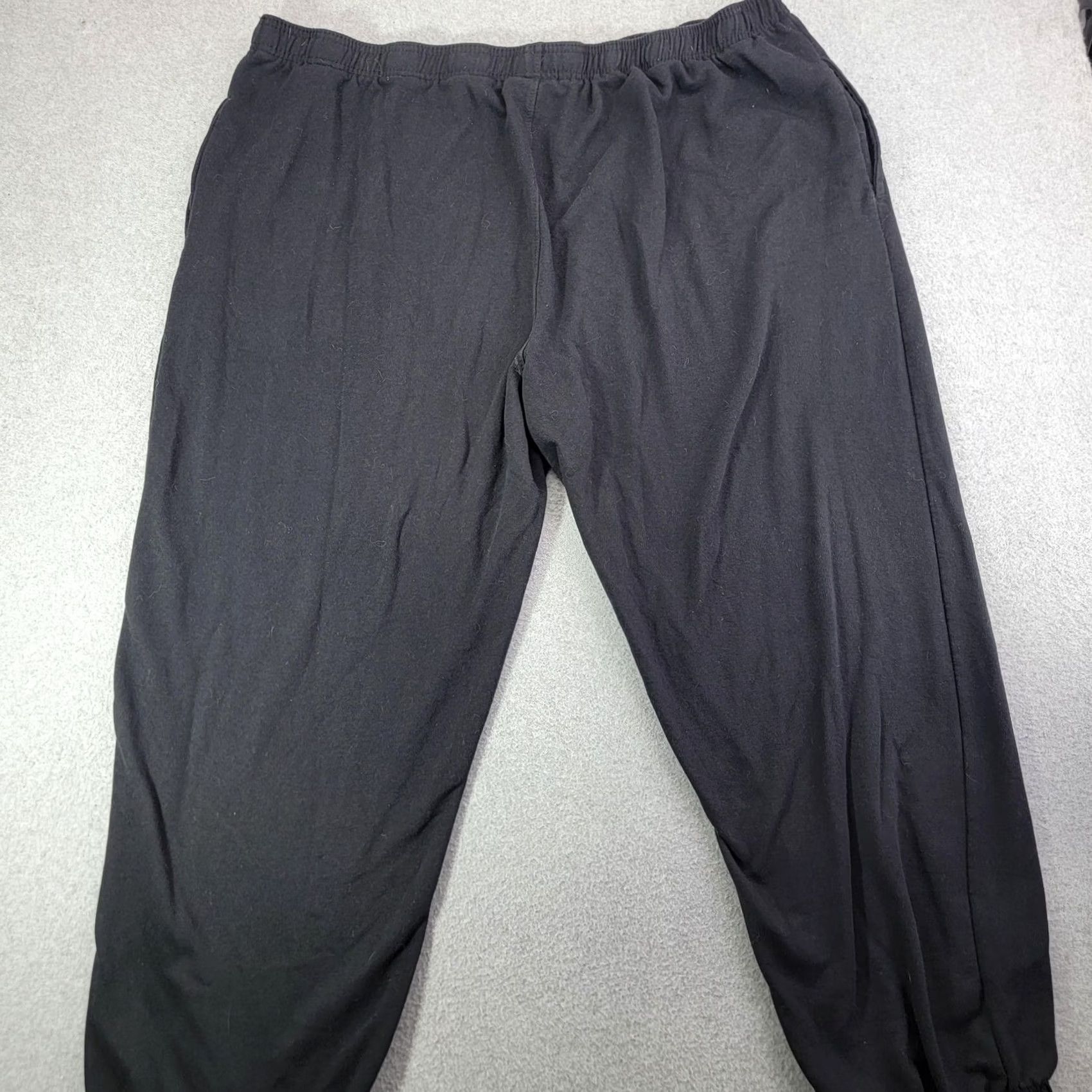 Champion Champion Sweatpants Mens 4XL Black French Terry Joggers Elastic Waist Pockets Size US 39 - 4 Thumbnail