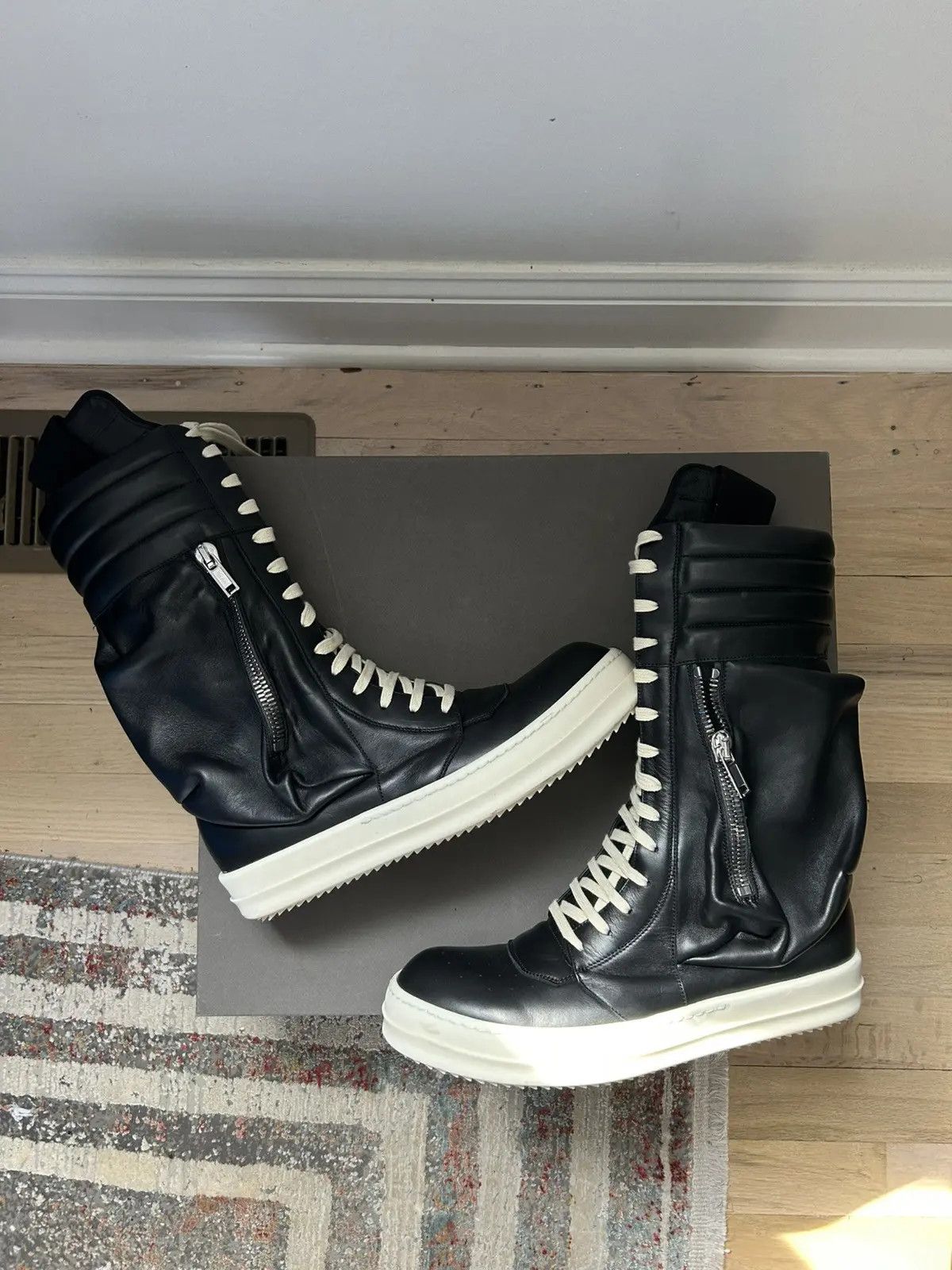 Rick Owens Black Rick owens Cargobaskets Size US 9 / EU 42 - 1 Thumbnail